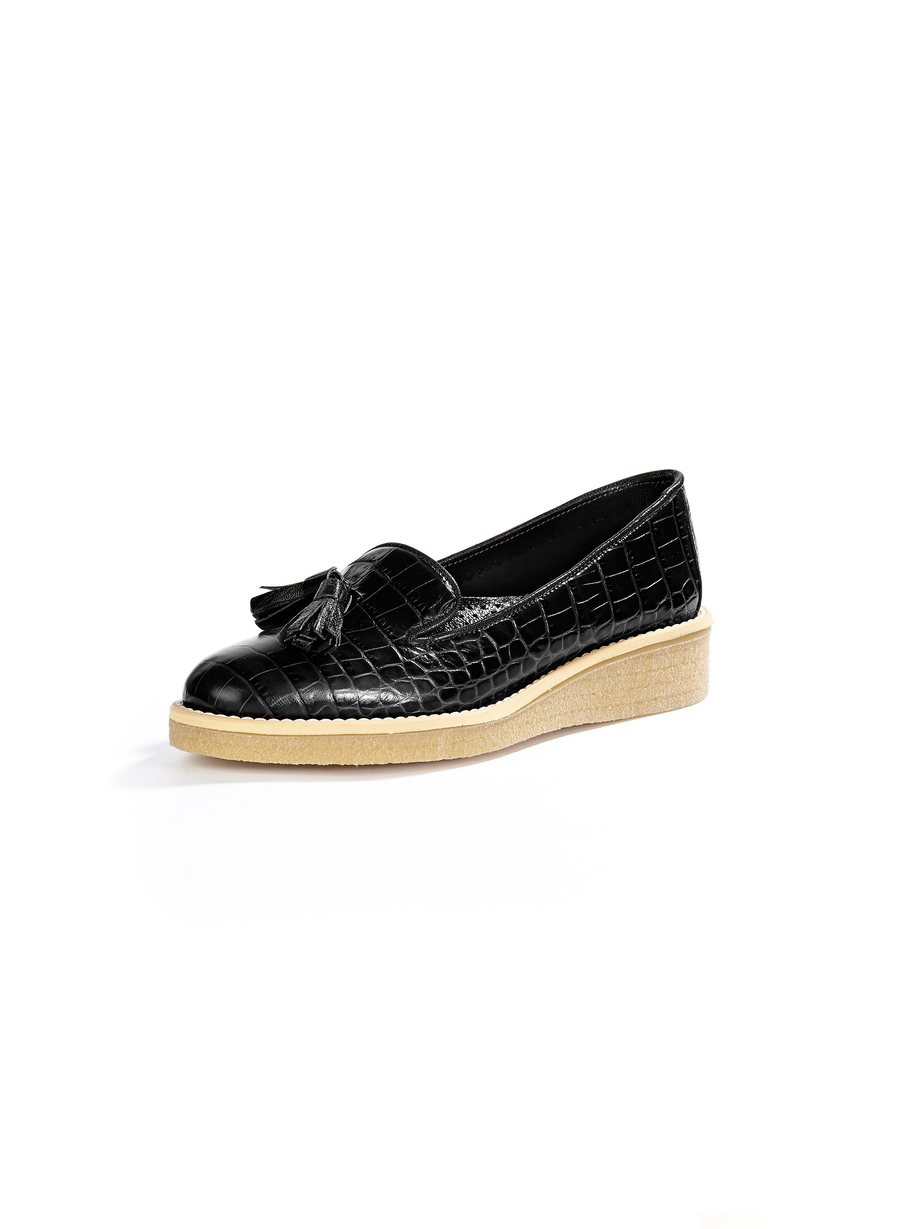 Image of Calfskin nappa slip-ons Peter Hahn black