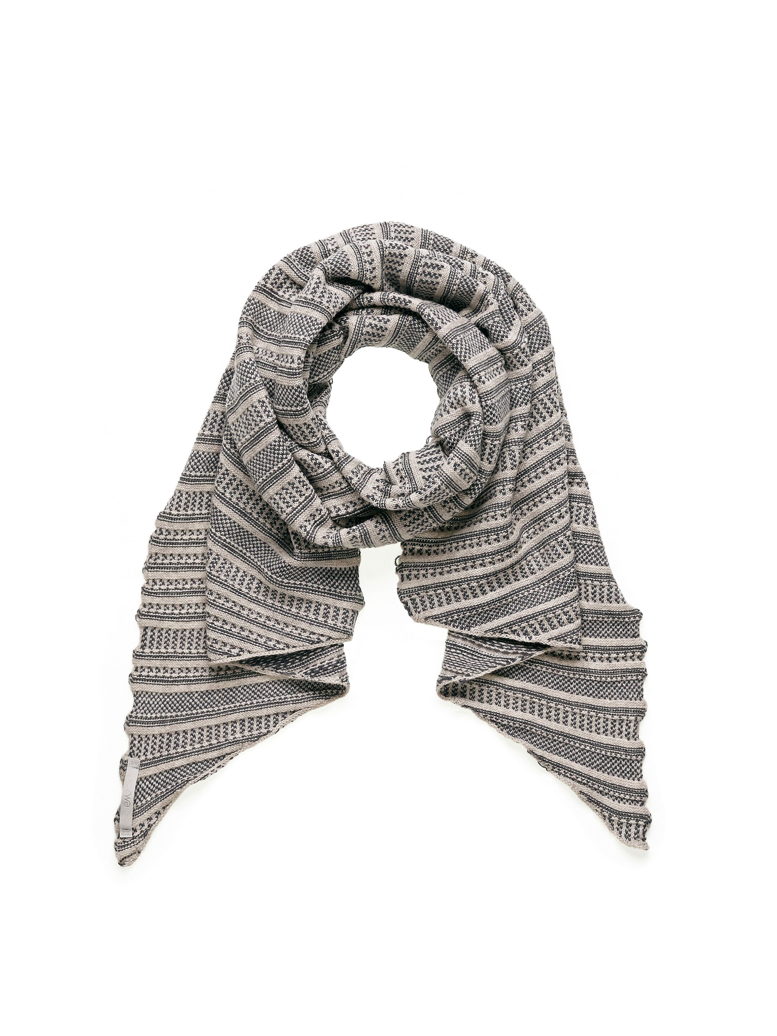 Image of Knitted scarf Emu grey