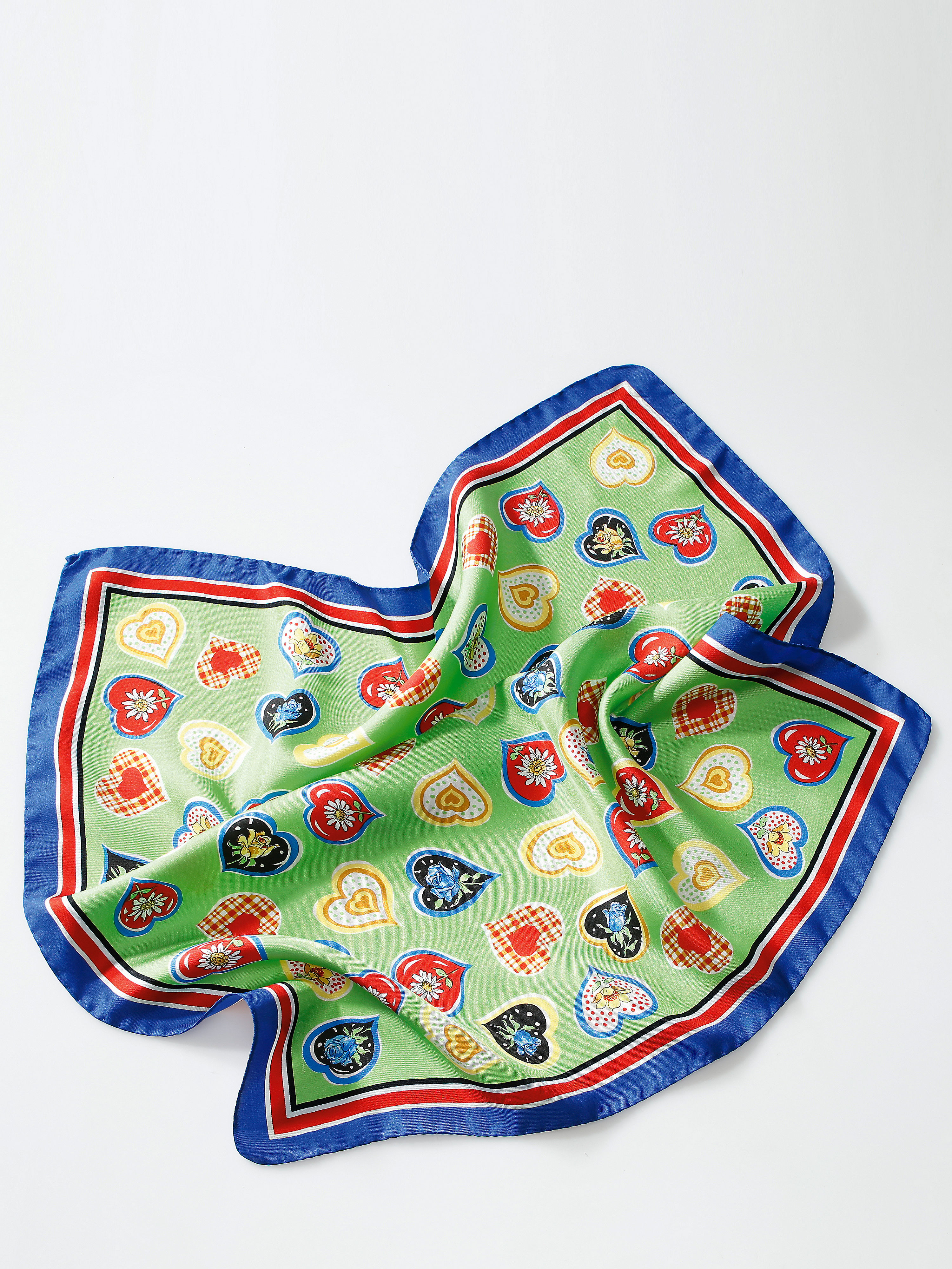 Image of Velour scarf Peter Hahn green