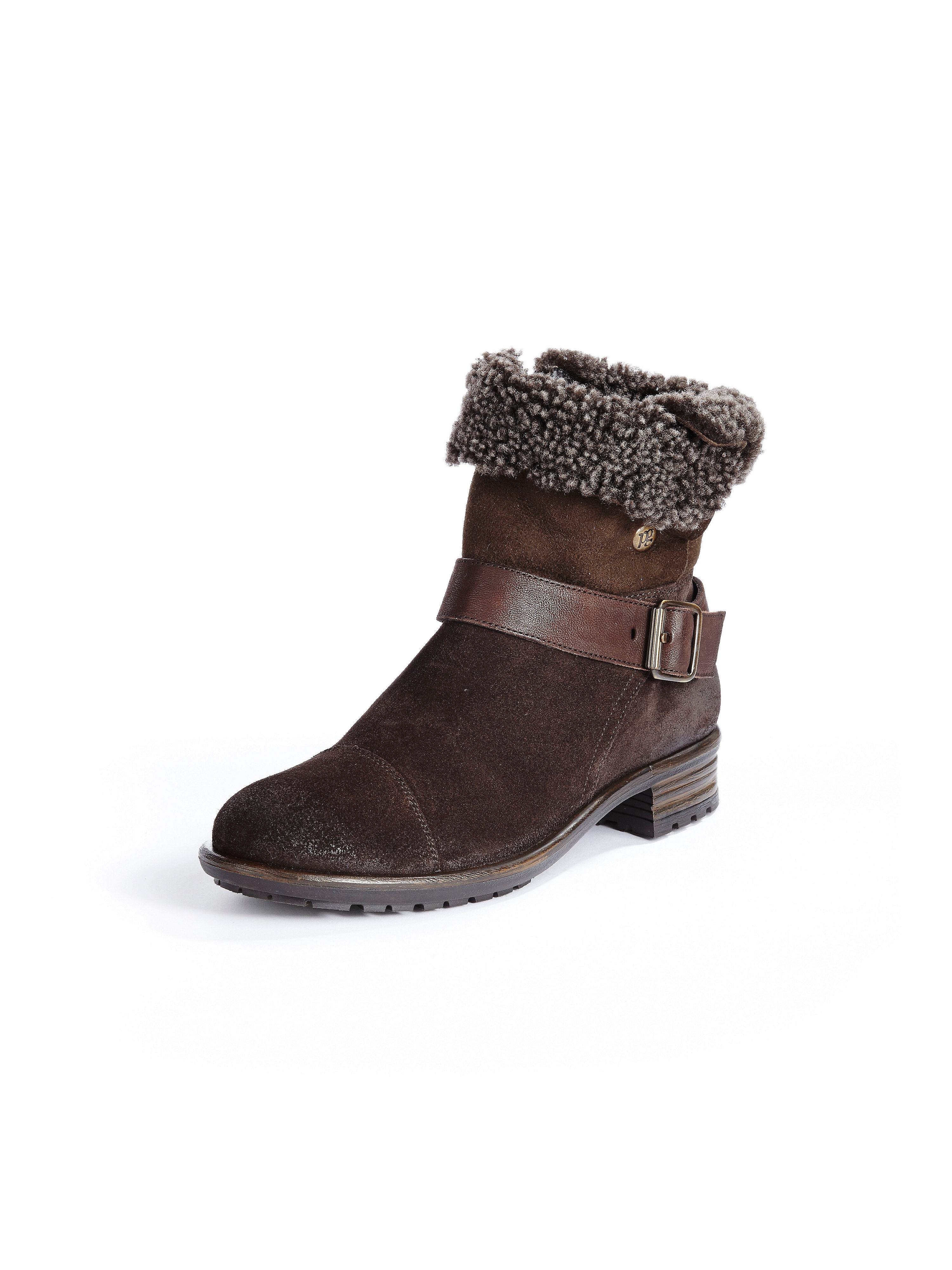 Image of Ankle boots in a biker style Paul Green brown