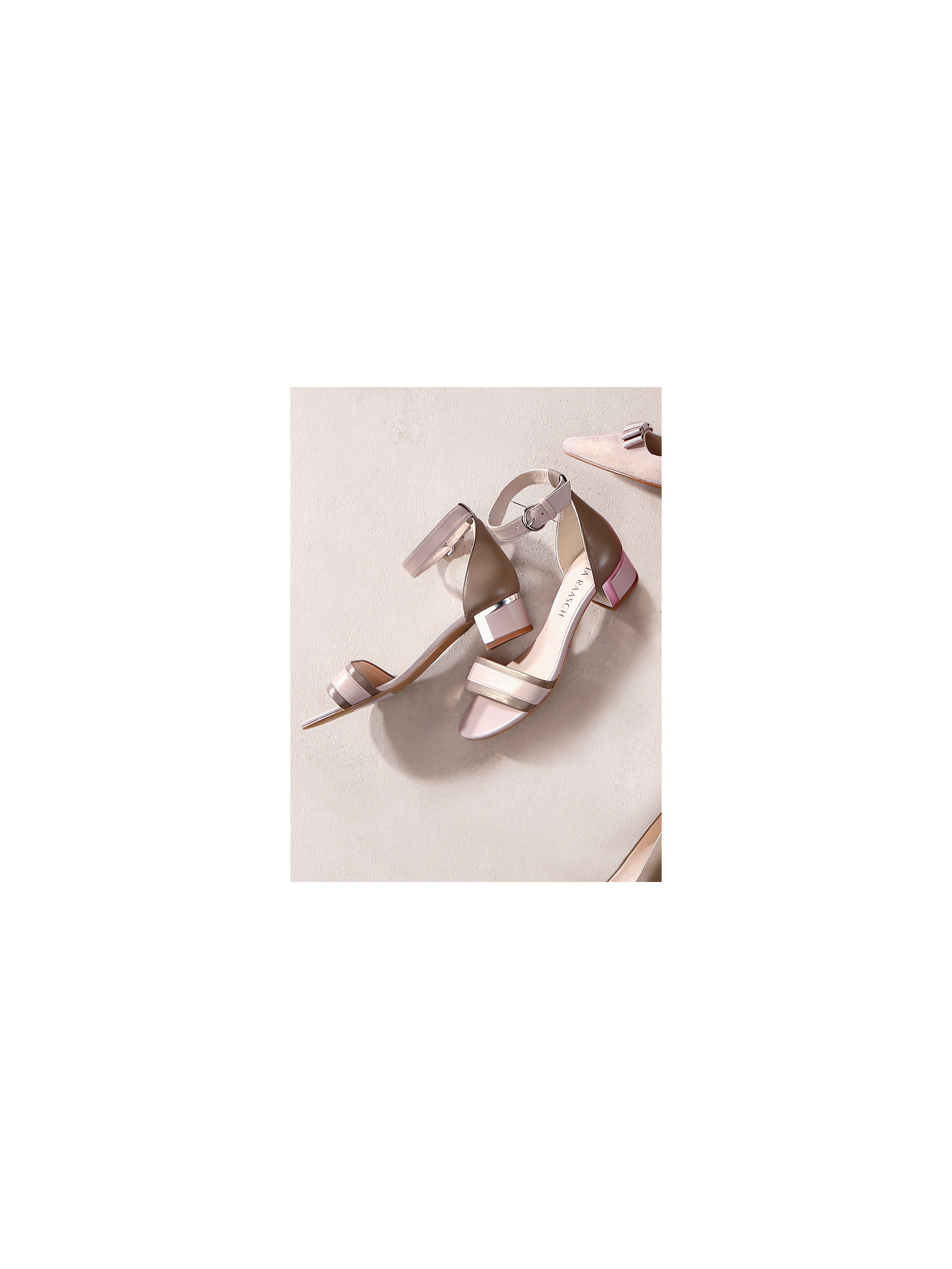 Image of Sandals made from the finest kidskin nappa Uta Raasch beige size: 38
