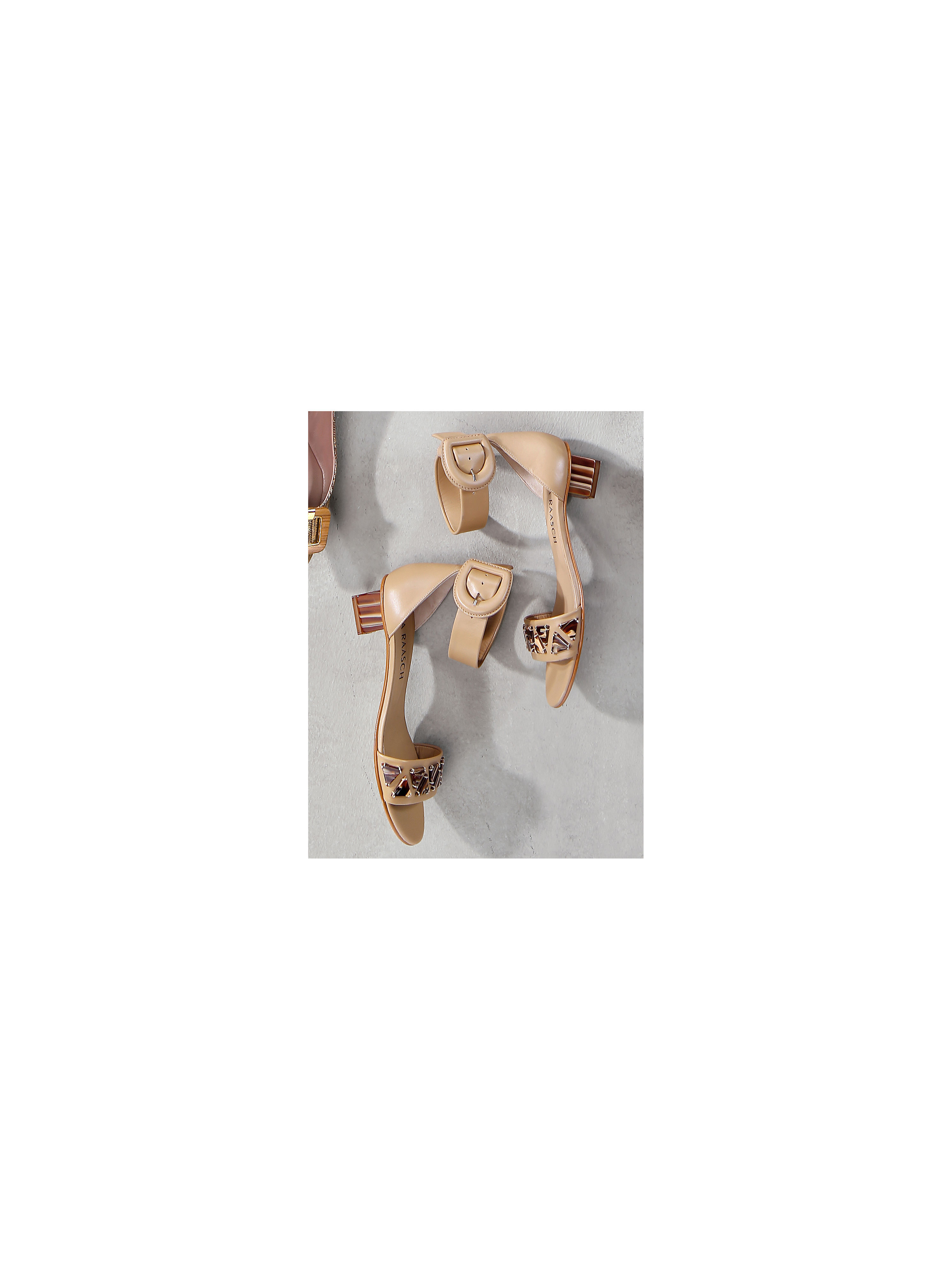Image of Soft cowskin nappa sandals Uta Raasch beige