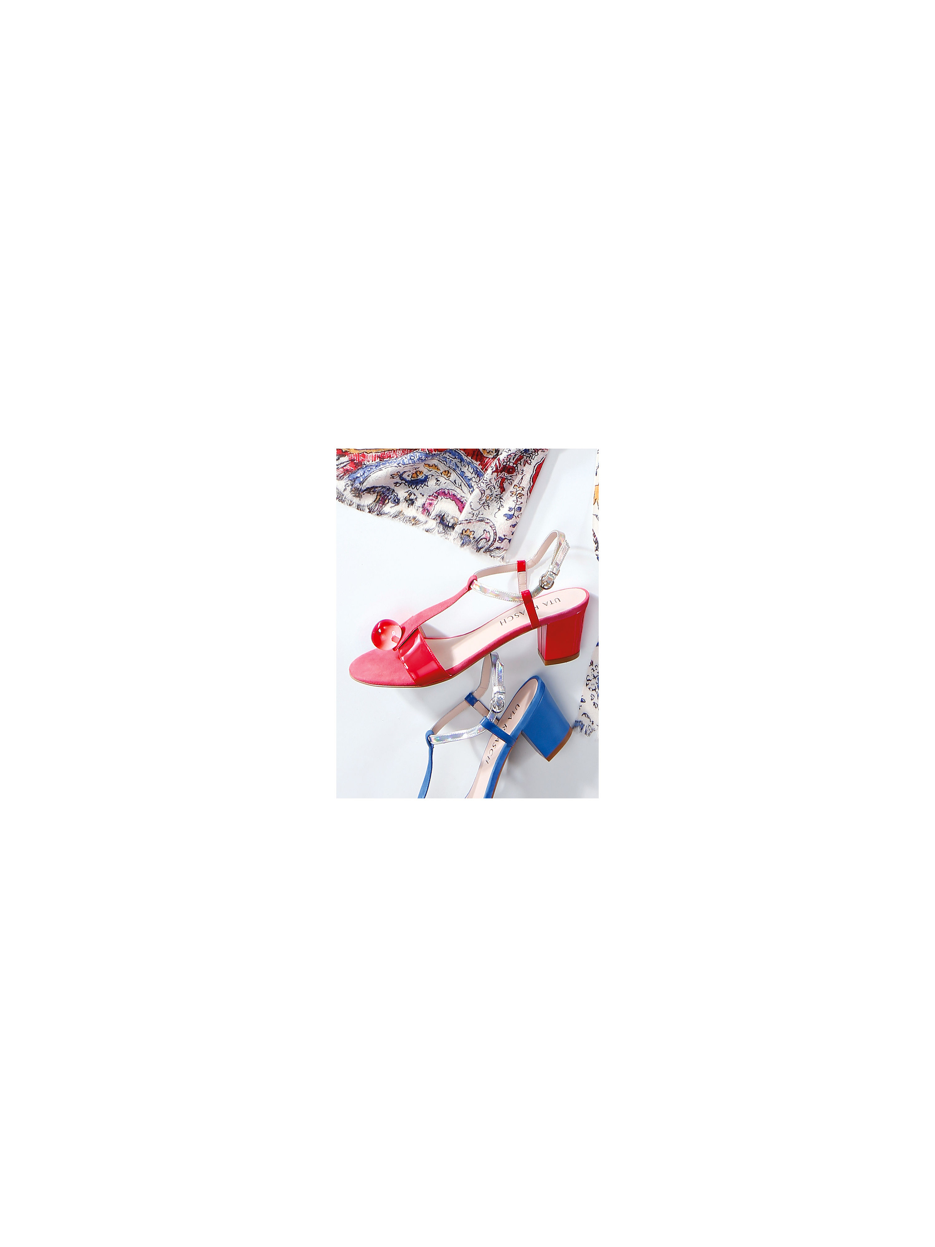 Image of Sandals made from cowskin and kidskin suede Uta Raasch pale pink