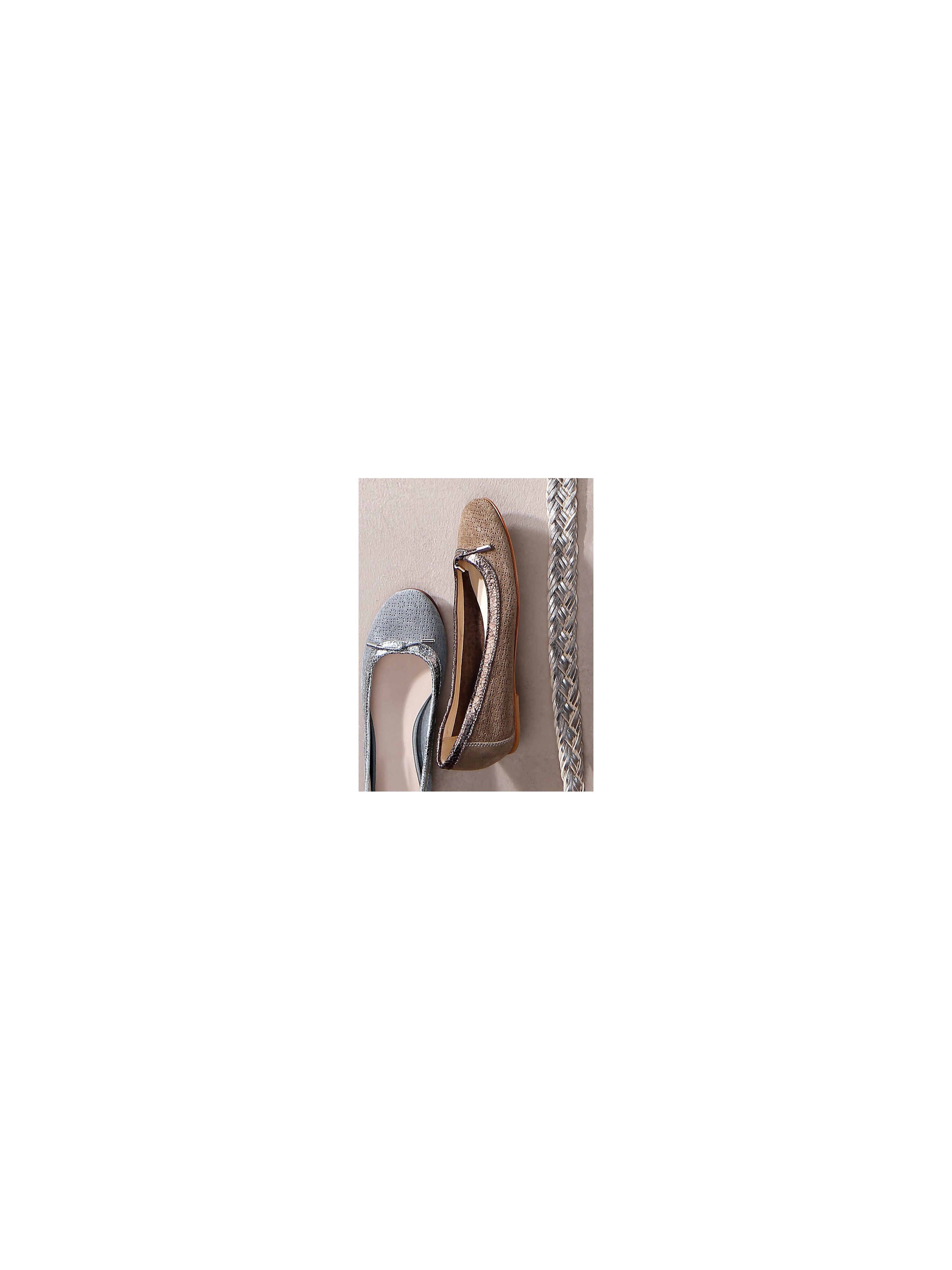 Image of Cowhide suede ballerinas Uta Raasch beige