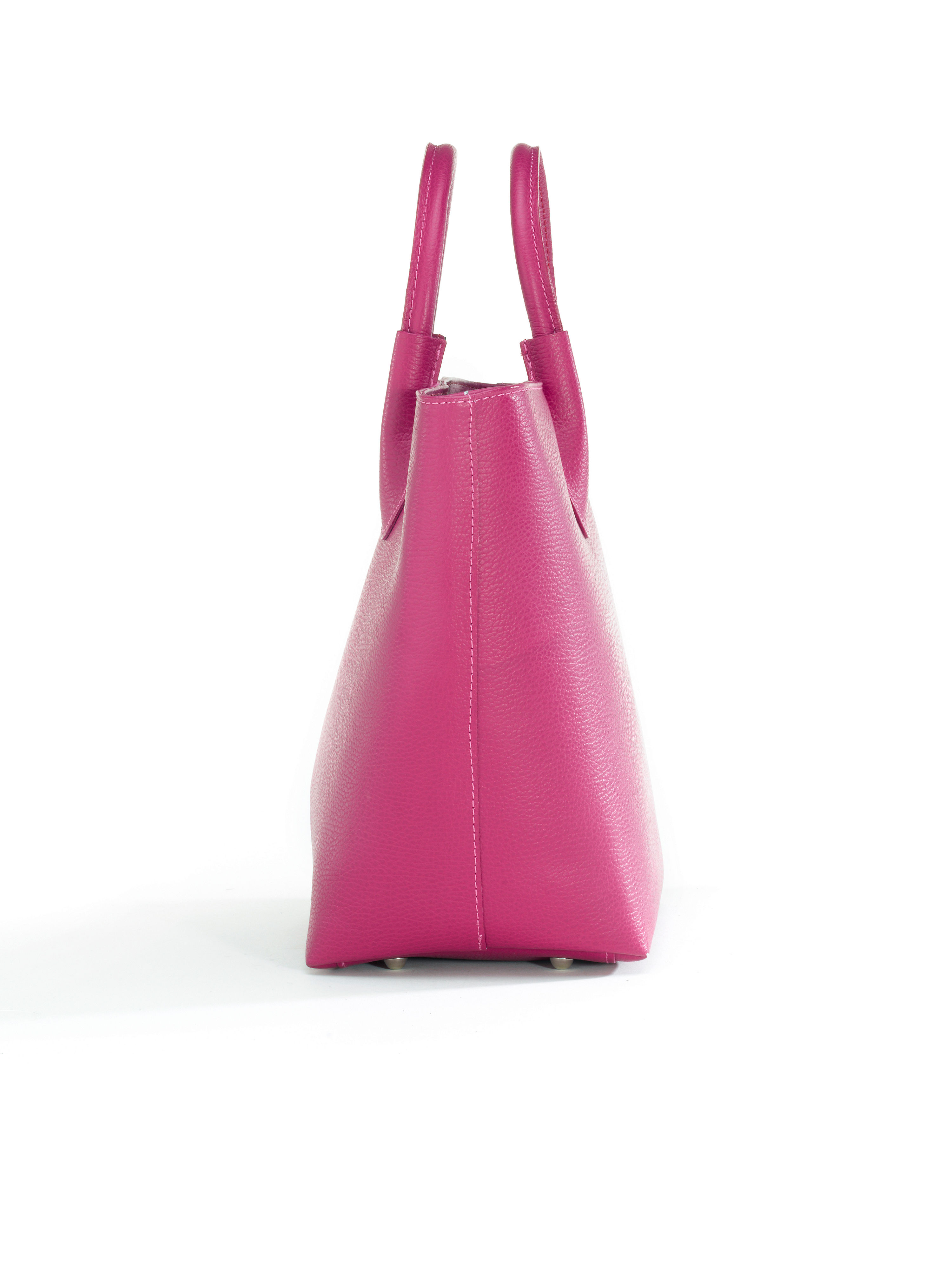 Image of Soft cowskin nappa bag Anna Aura bright pink