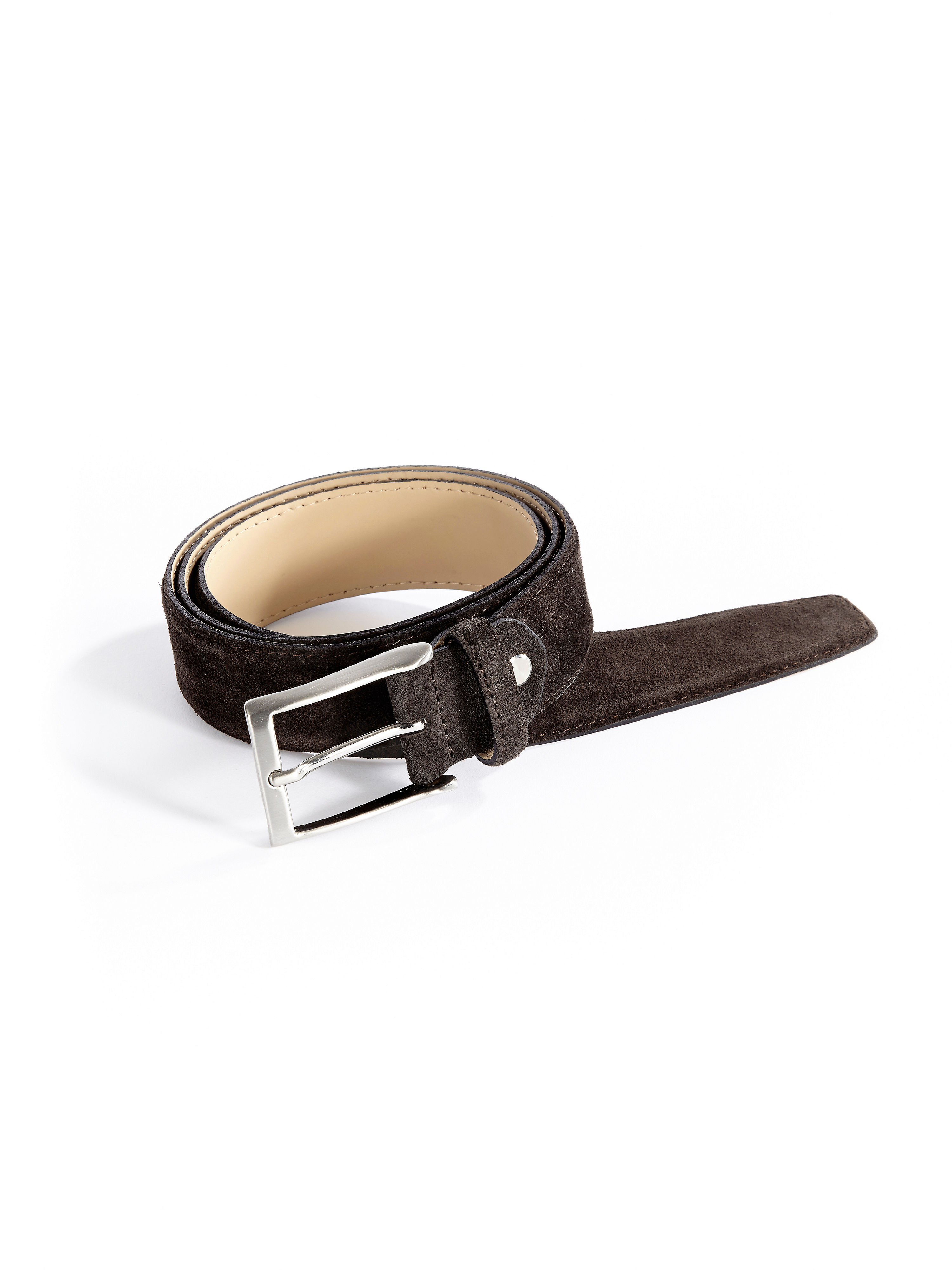 Image of Exquisite suede belt Peter Hahn brown size: 37