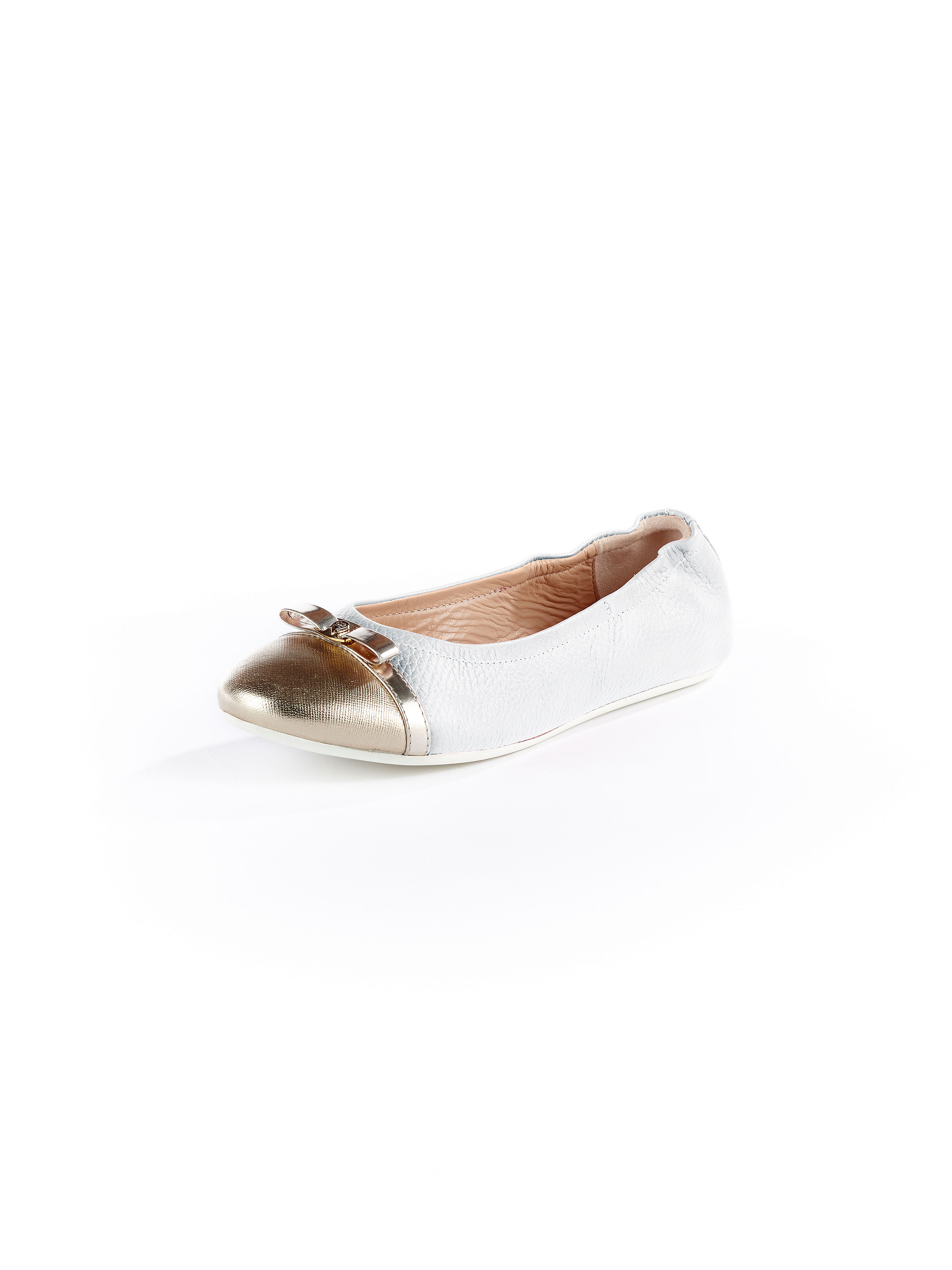 Image of Ballerinas made from the finest calfskin nappa Aigner white