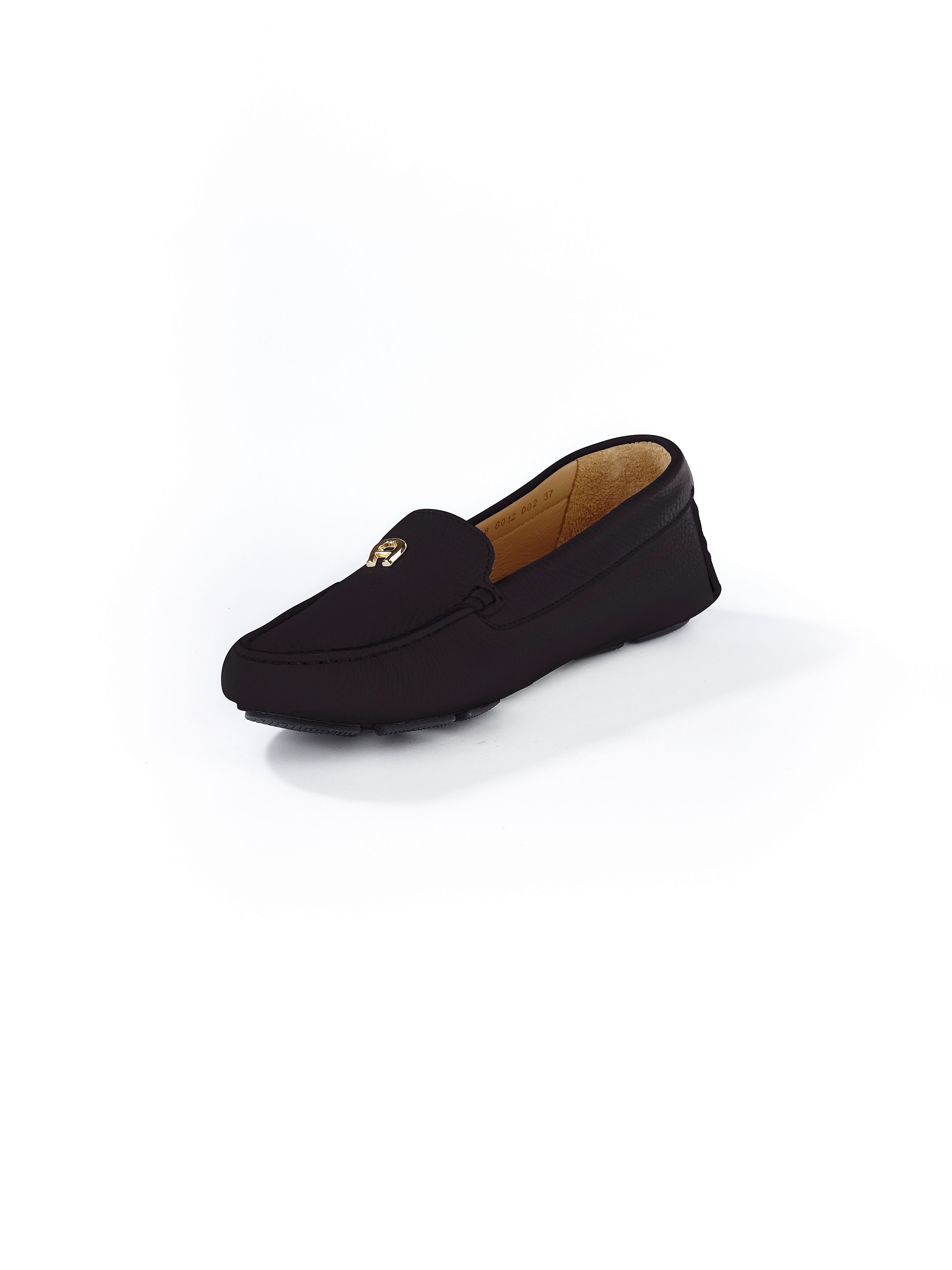 Image of Calfskin nappa moccasins Aigner black size: 39