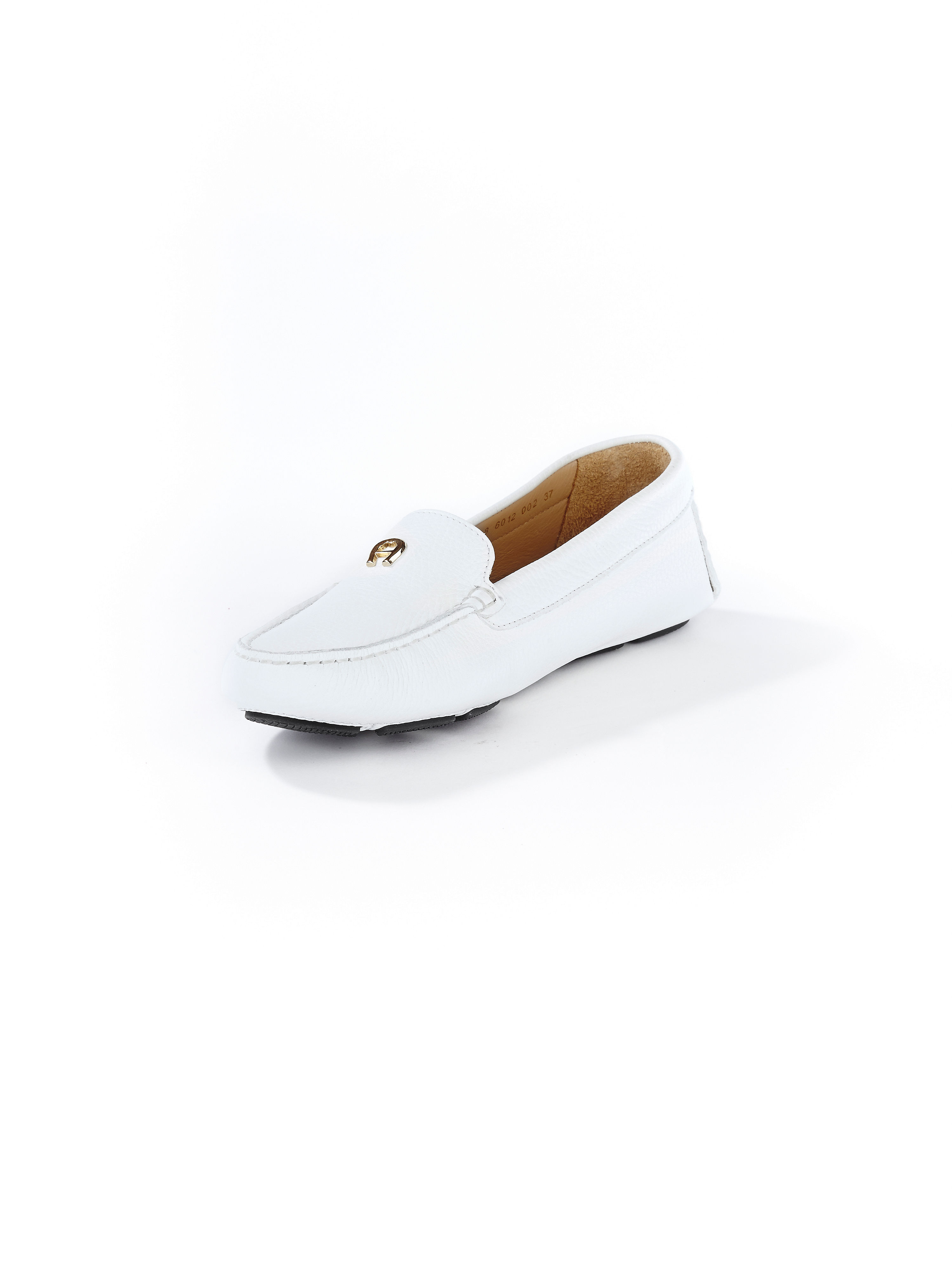 Image of Calfskin nappa moccasins Aigner white