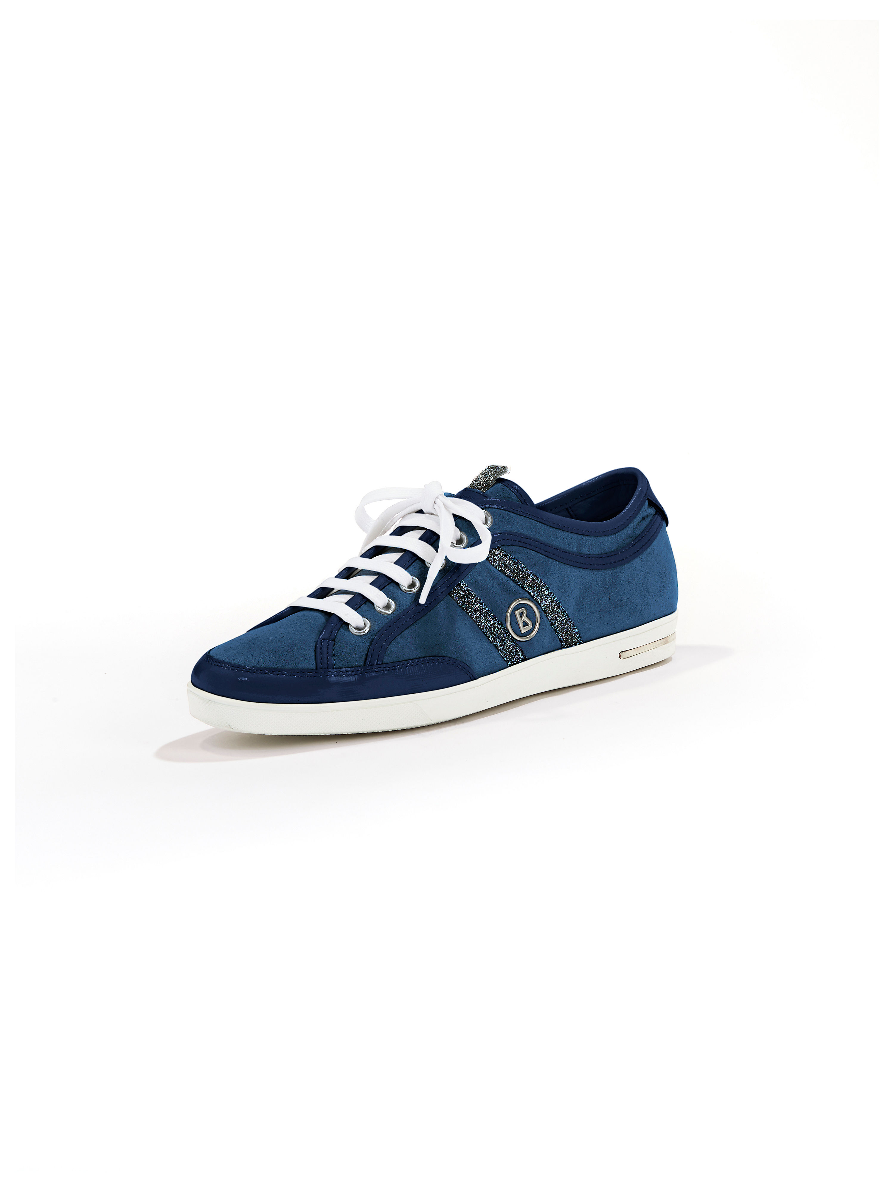 Image of Calfskin suede trainers Bogner blue