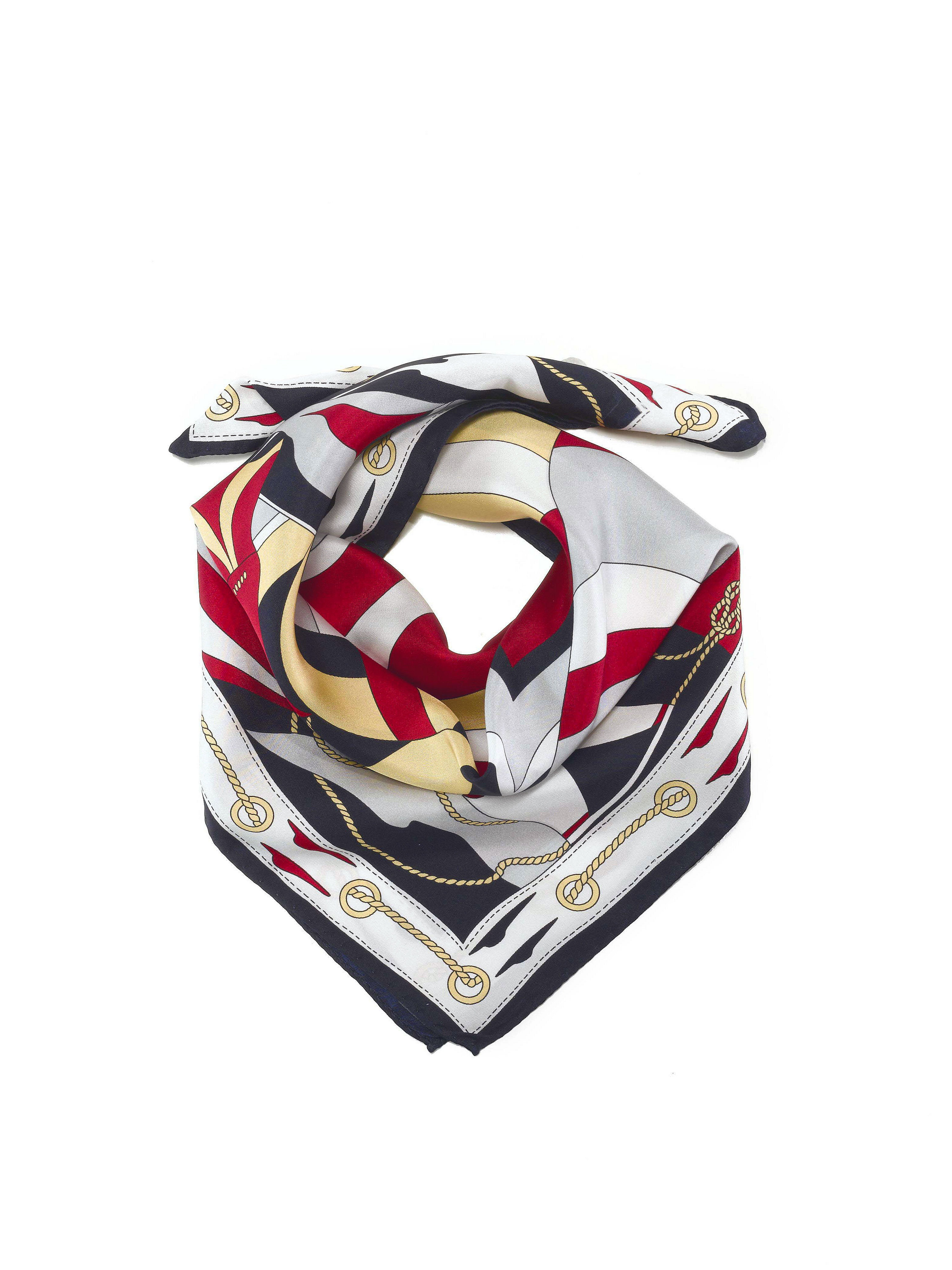 Image of Scarf in 100% silk Anna Aura multicoloured