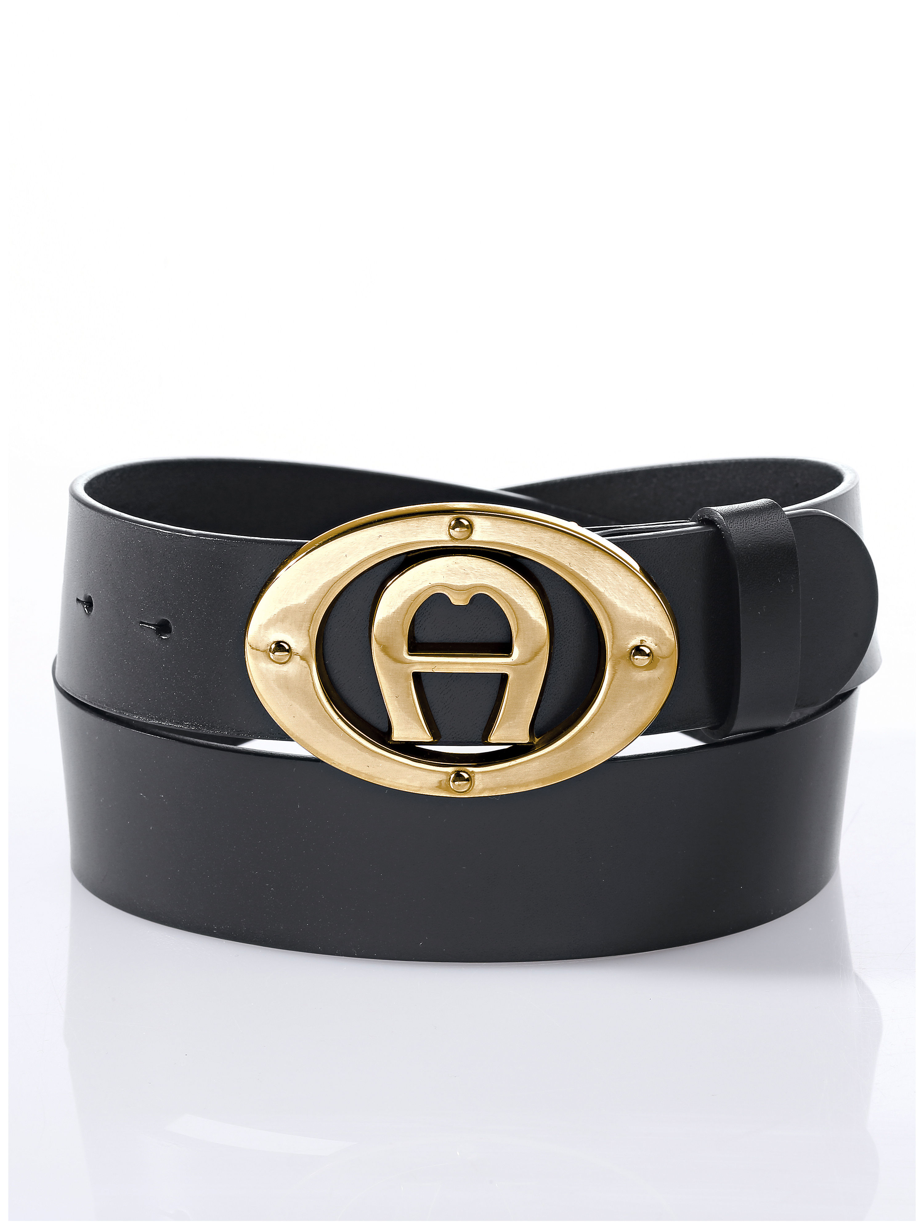 Image of Belt made from the finest cowskin leather Aigner black
