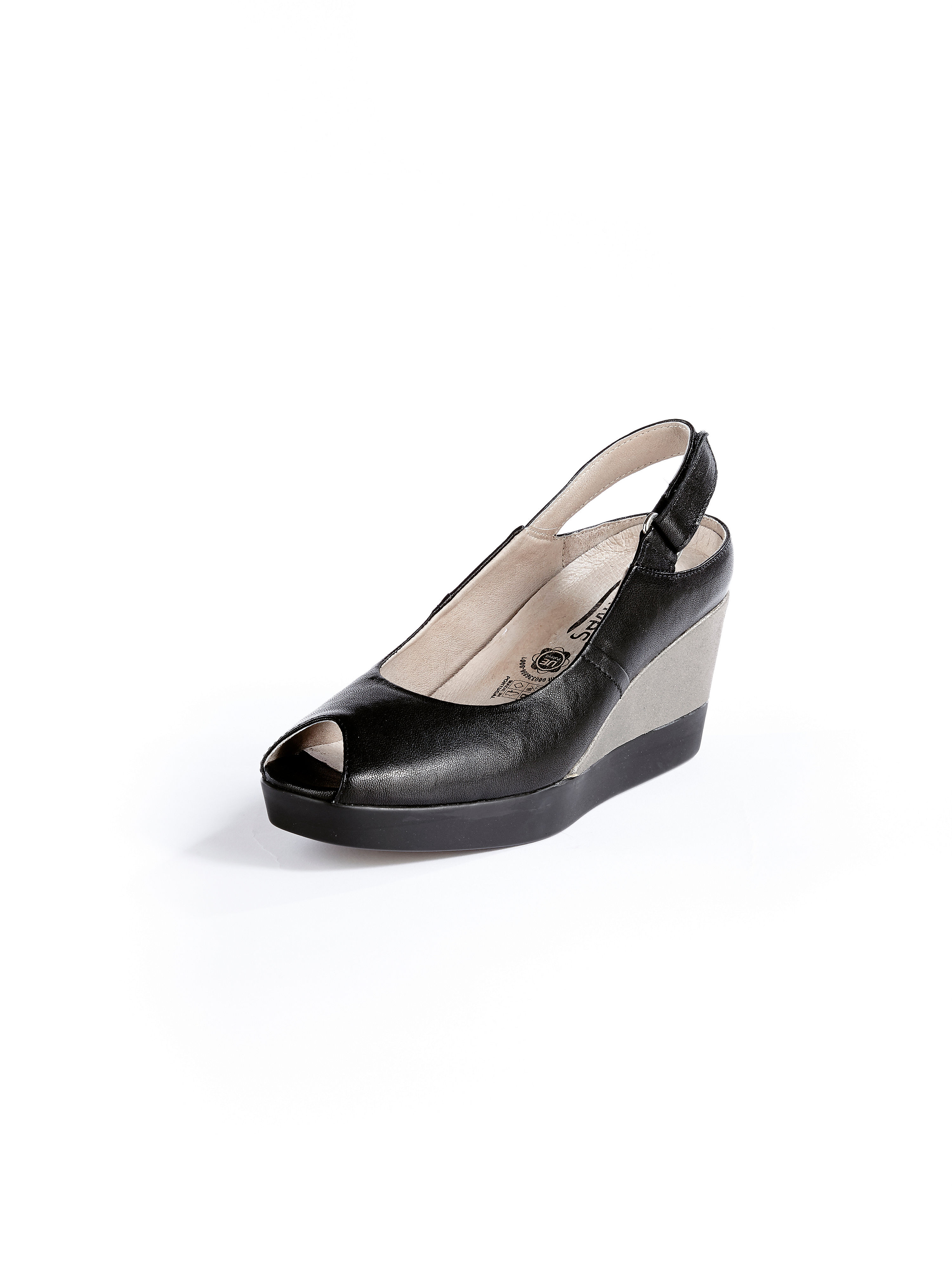Image of Peep toe shoes Softwaves black