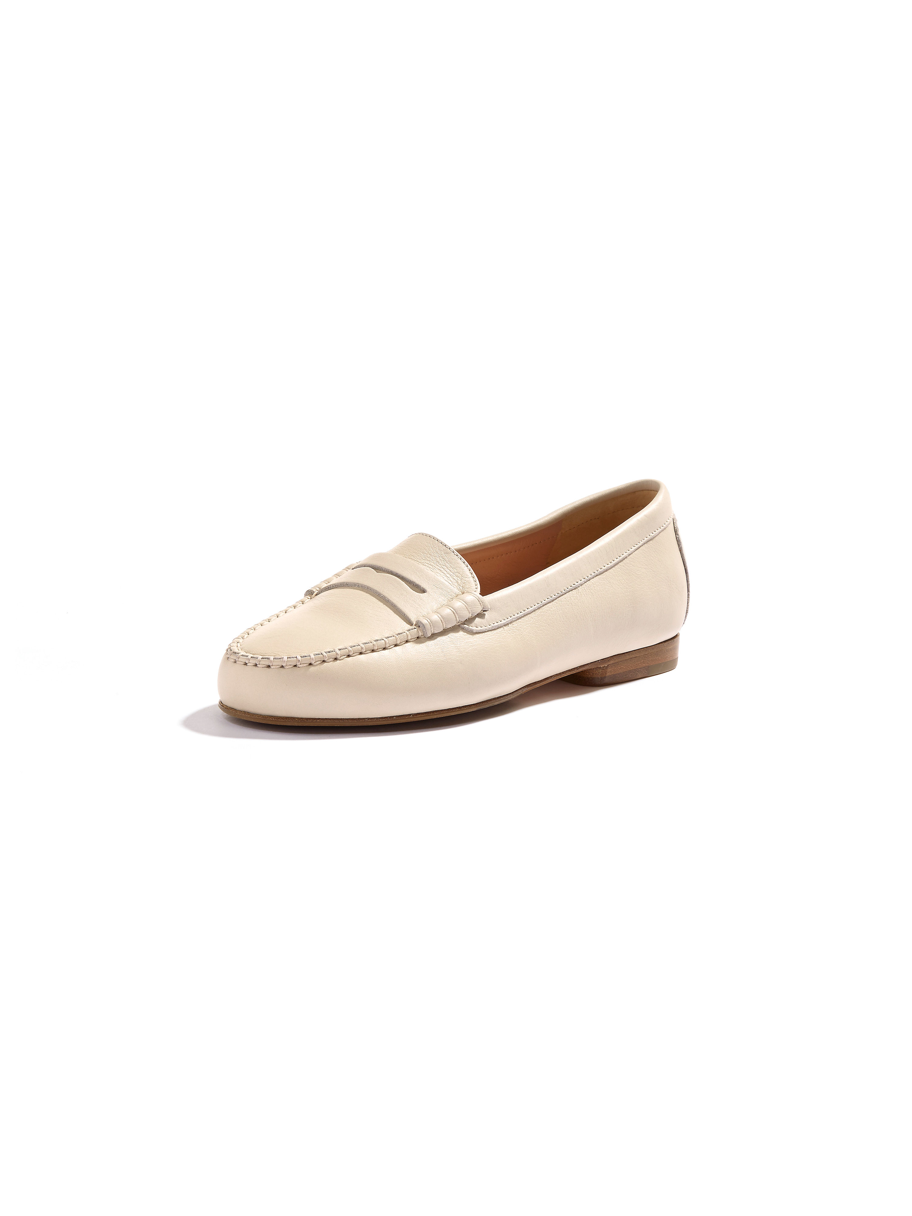 Image of Calfskin nappa moccasins UNÜTZER beige