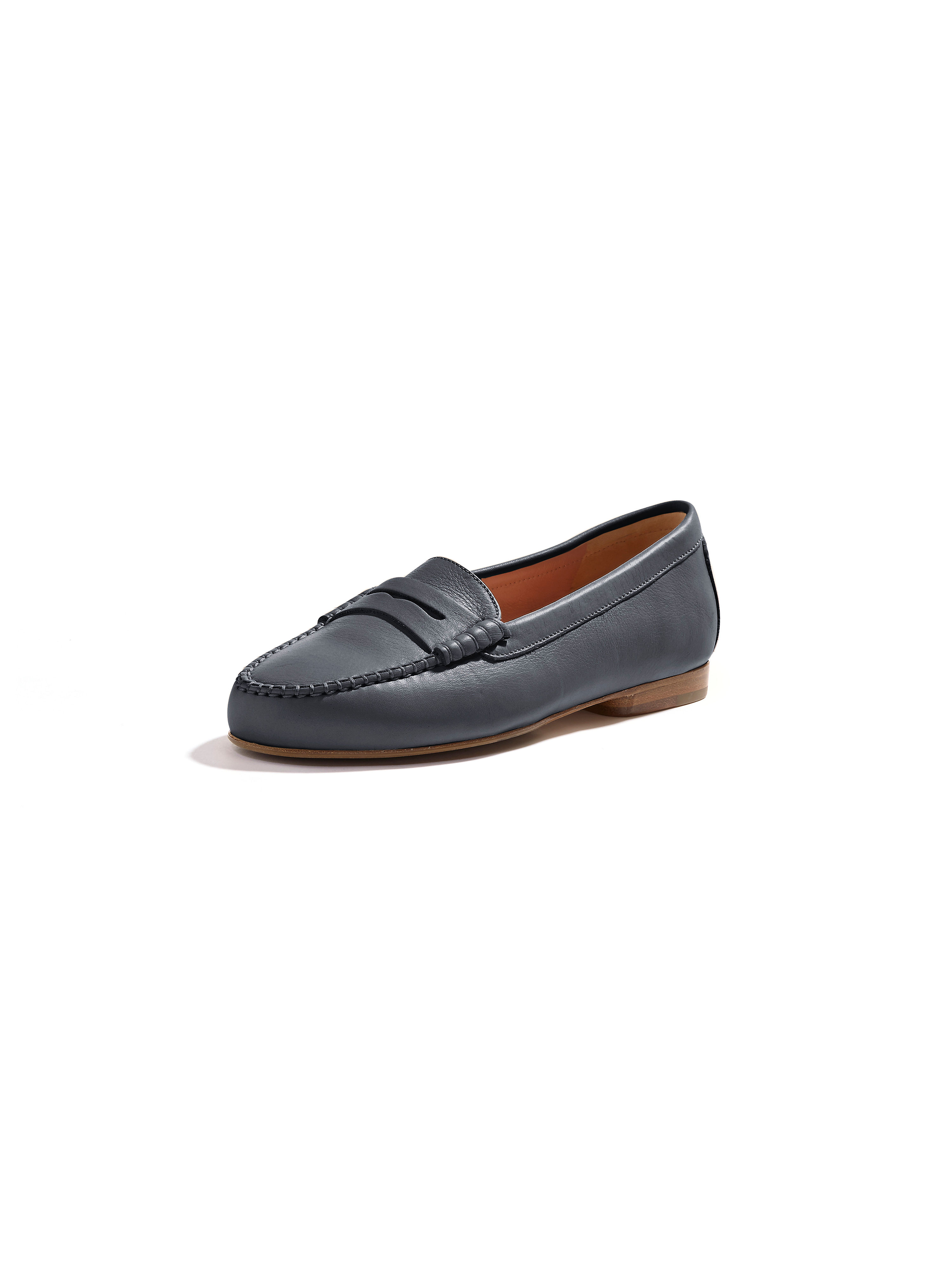 Image of Calfskin nappa moccasins UNÜTZER blue