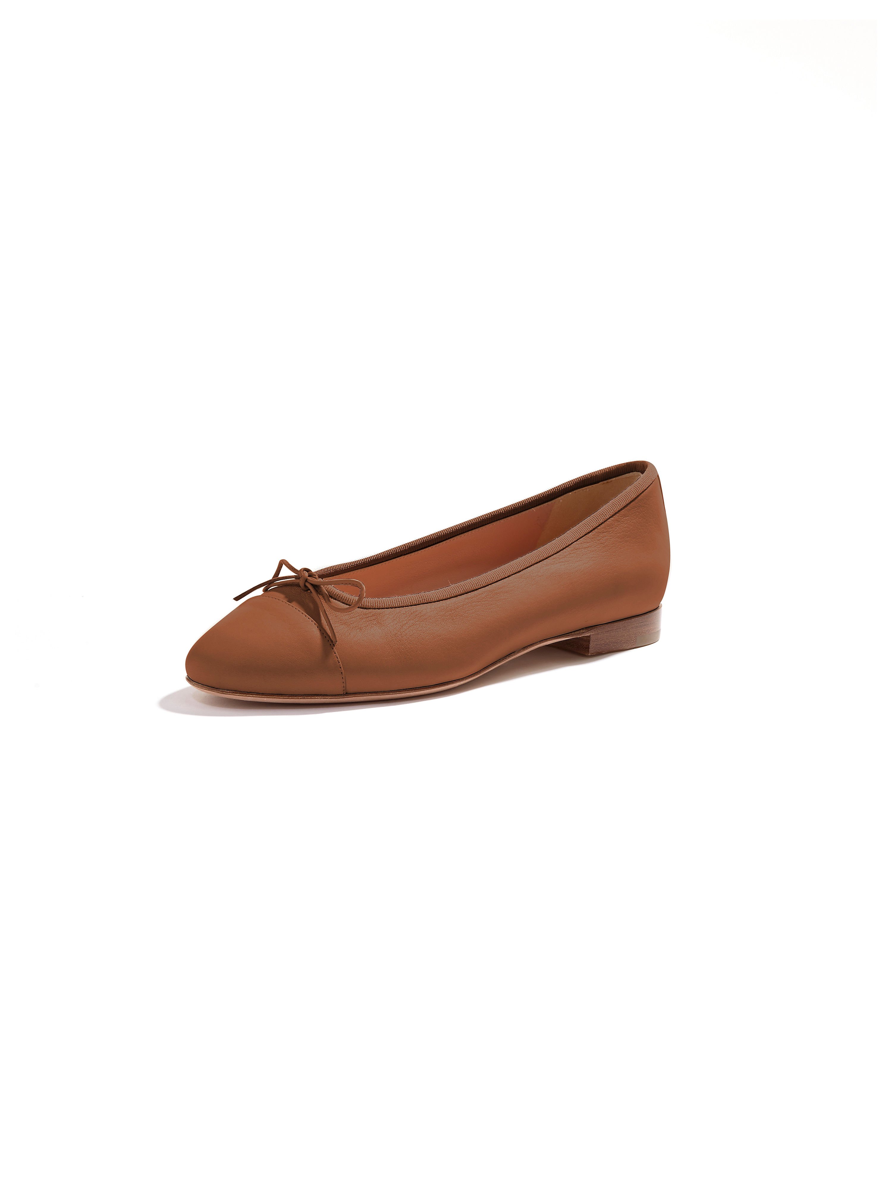 Image of Fine calfskin nappa ballerinas UNÜTZER brown size: 39