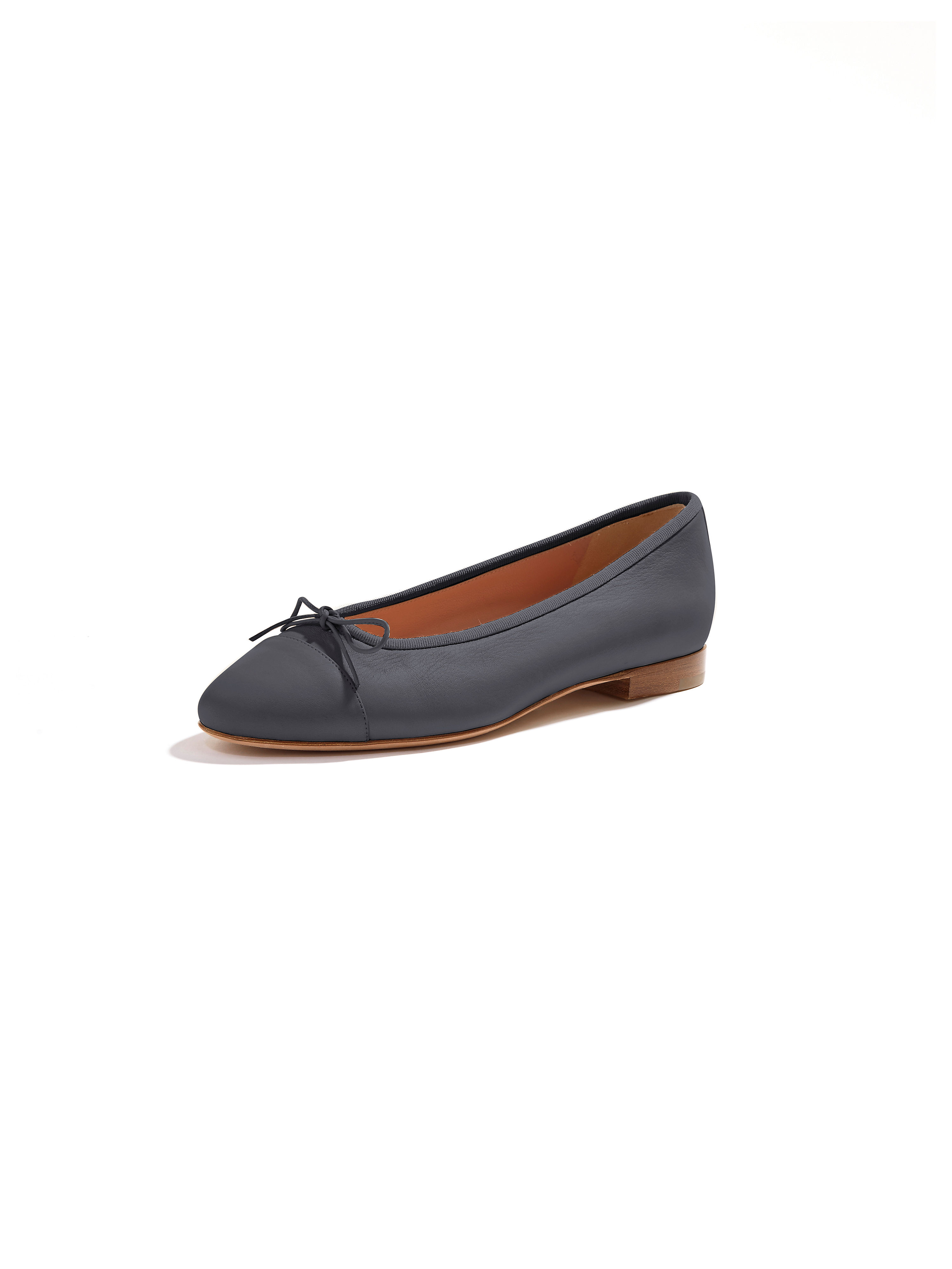 Image of Fine calfskin nappa ballerinas UNÜTZER blue