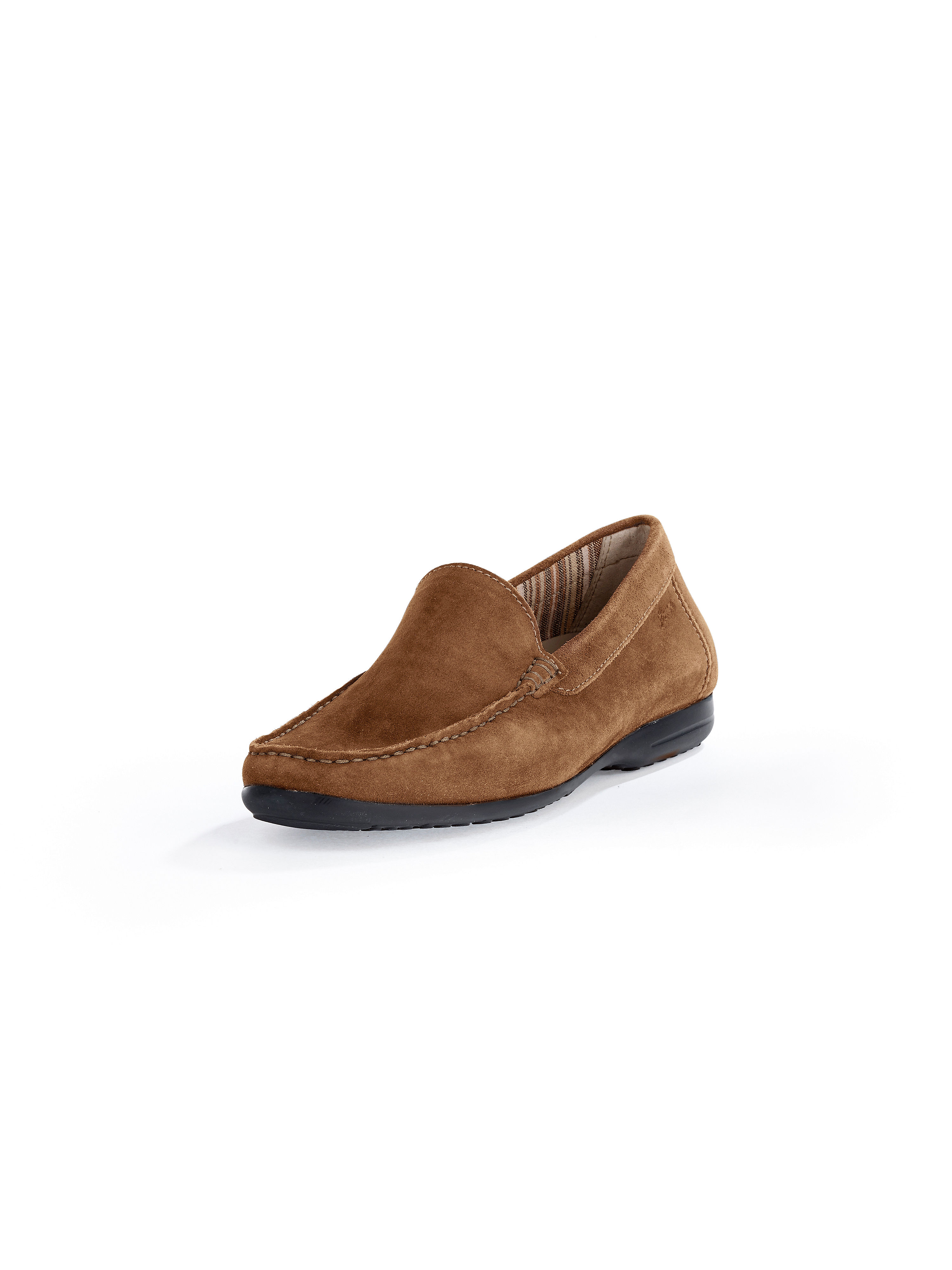 Image of Fine calfskin suede moccasins Sioux brown