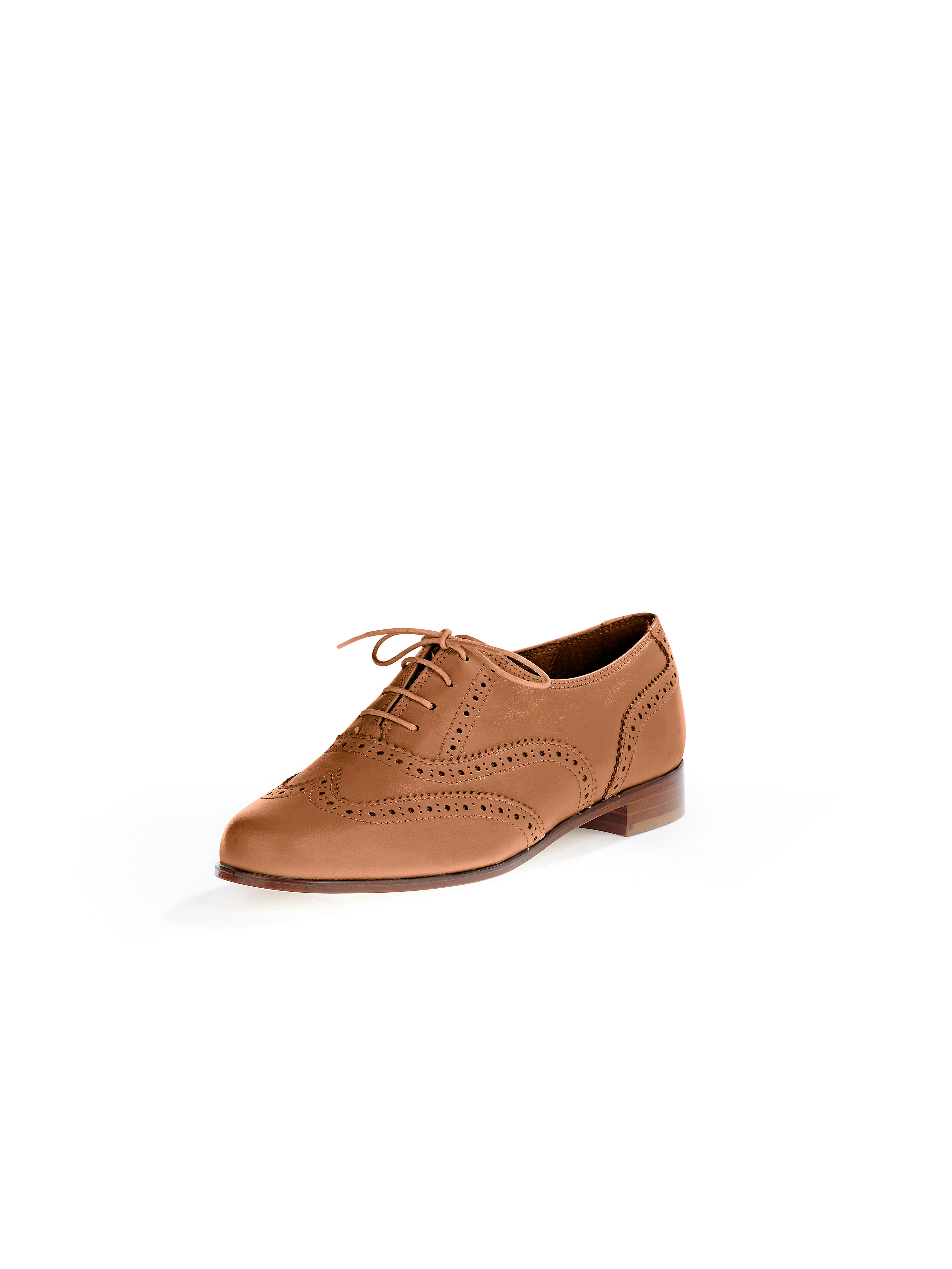 Image of Exquisite calfskin nappa lace-ups Ledoni brown