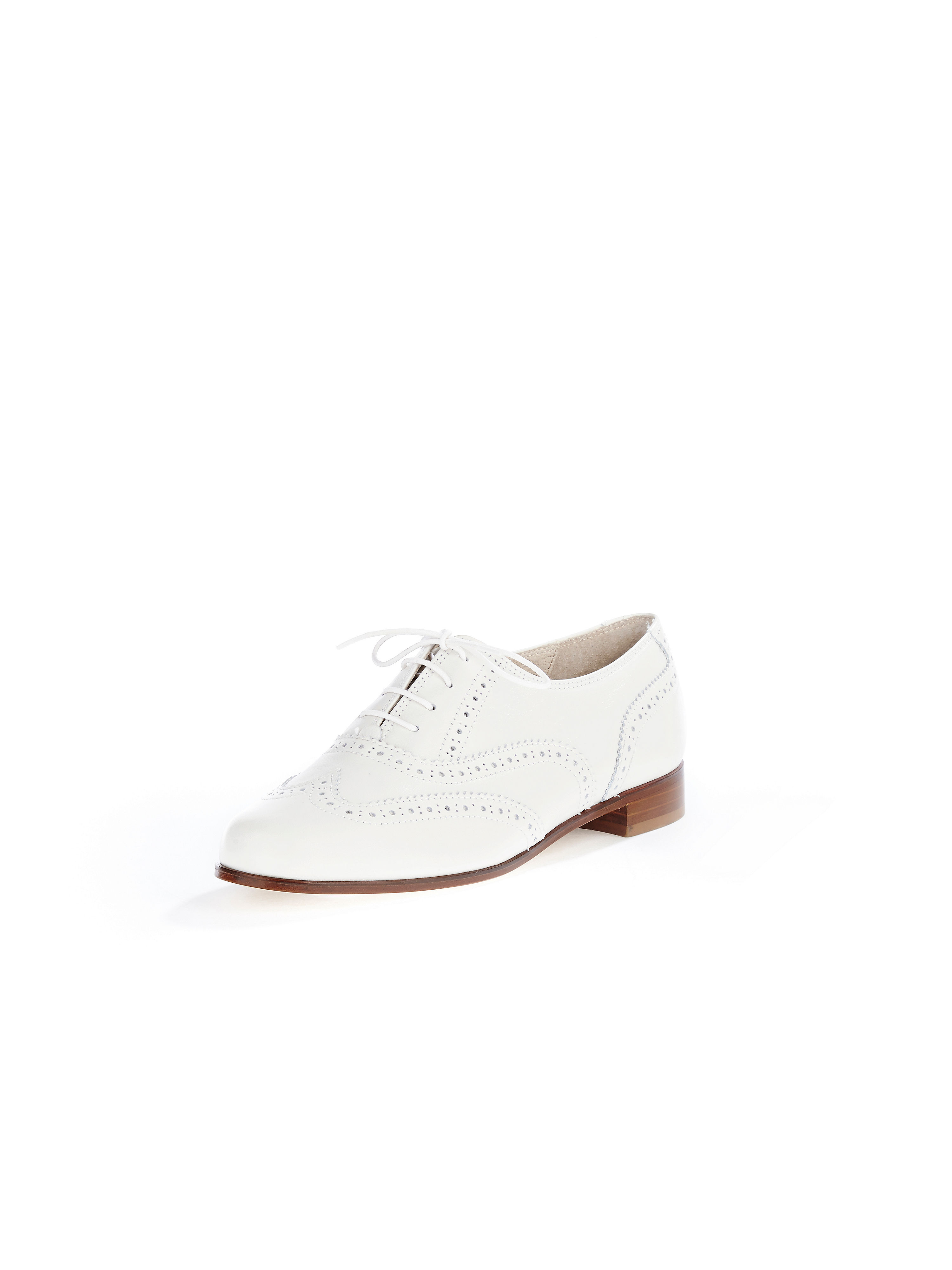 Image of Exquisite calfskin nappa lace-ups Ledoni white size: 37