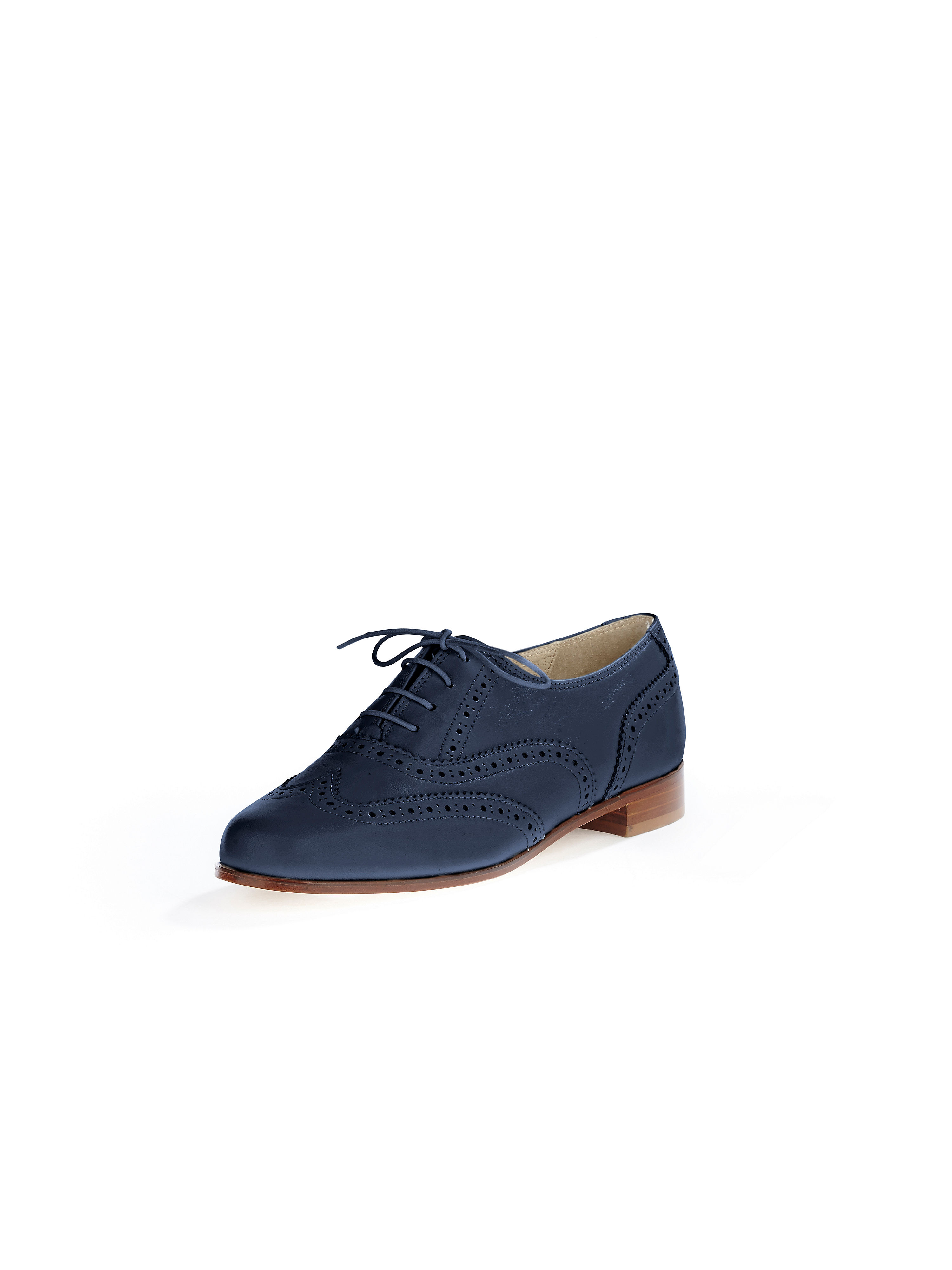 Image of Exquisite calfskin nappa lace-ups Ledoni blue