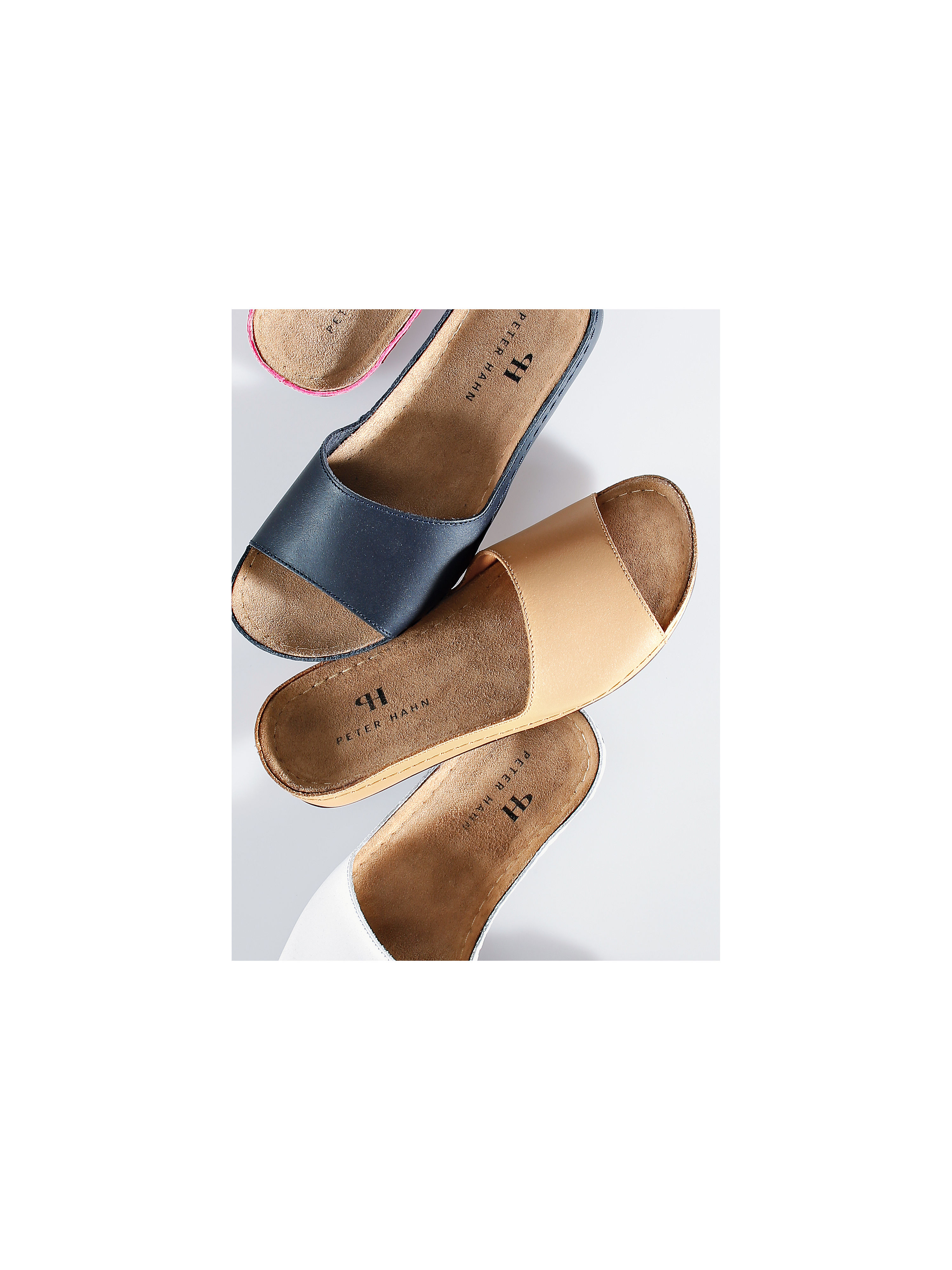 Image of Exquisite nappa leather mules Peter Hahn brown