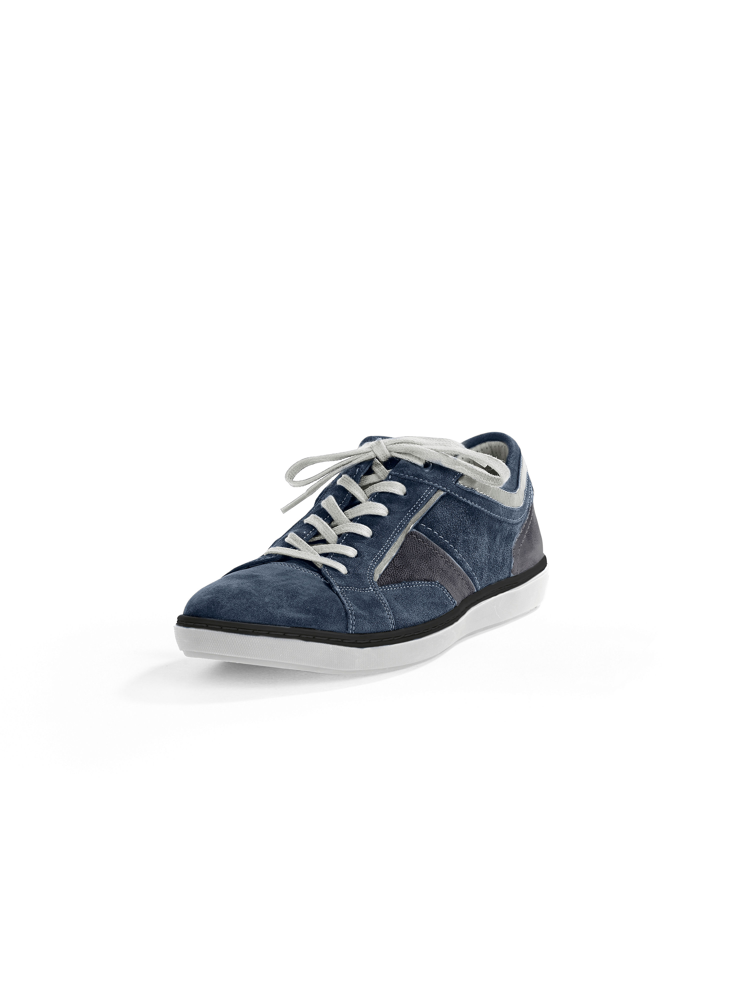 Image of Premium calfskin suede lace-ups Lloyd blue