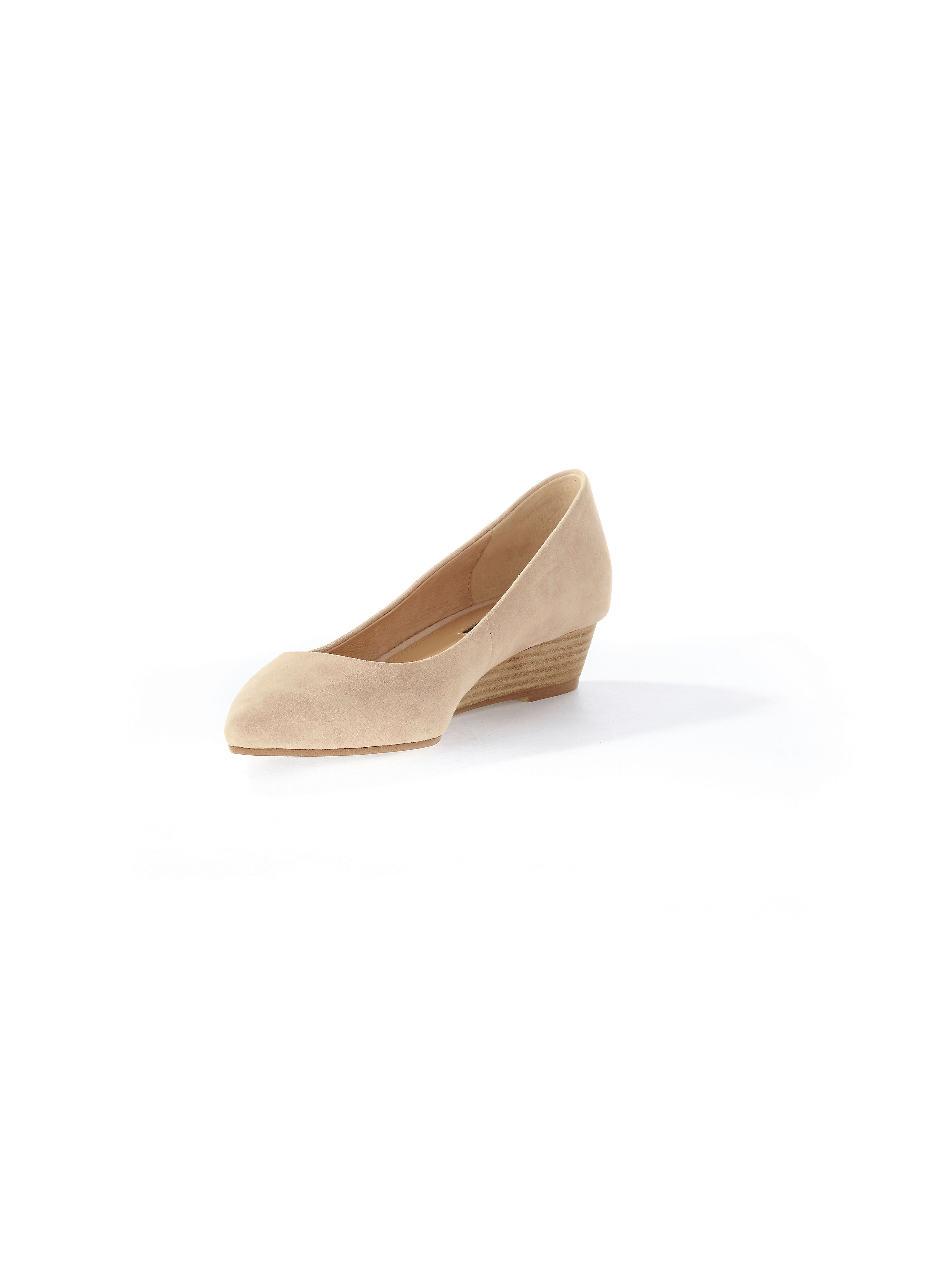 Image of Exquisite calfskin suede ballerinas Belmondo beige