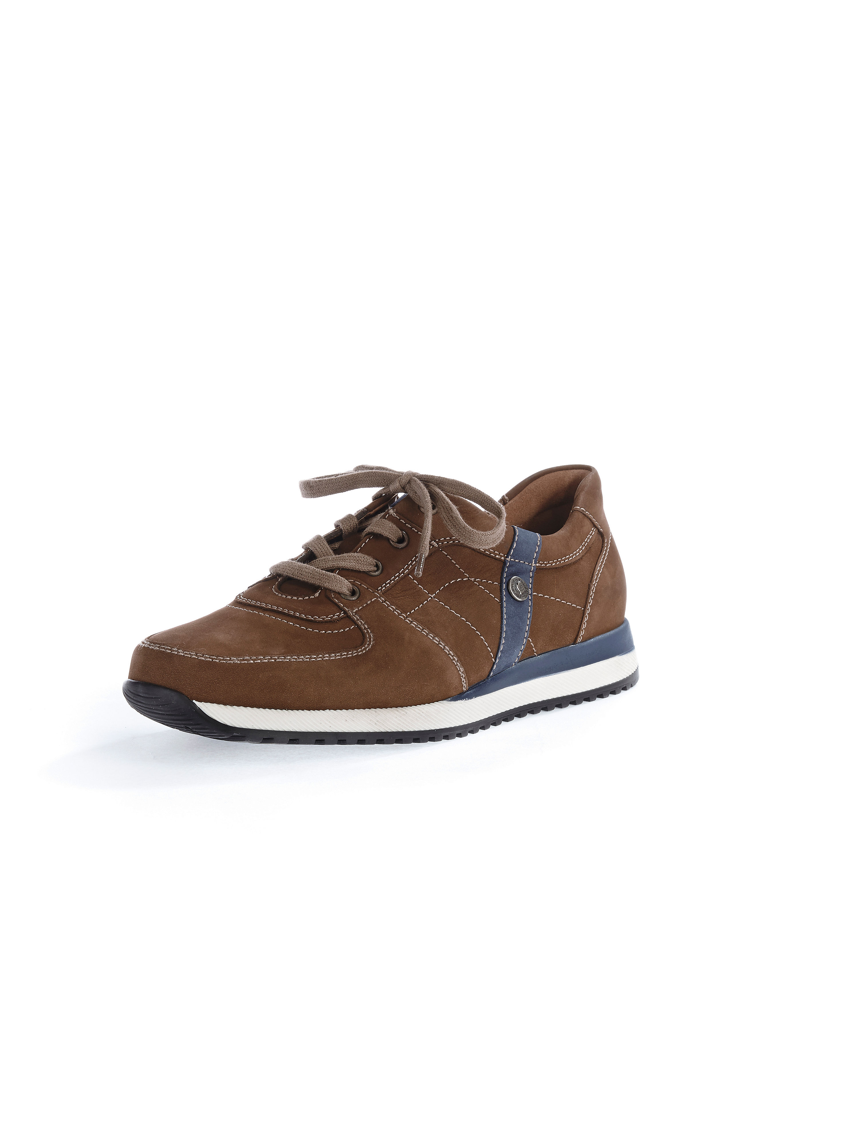 Image of Cowskin nubuck leather trainers Waldläufer multicoloured size: 43