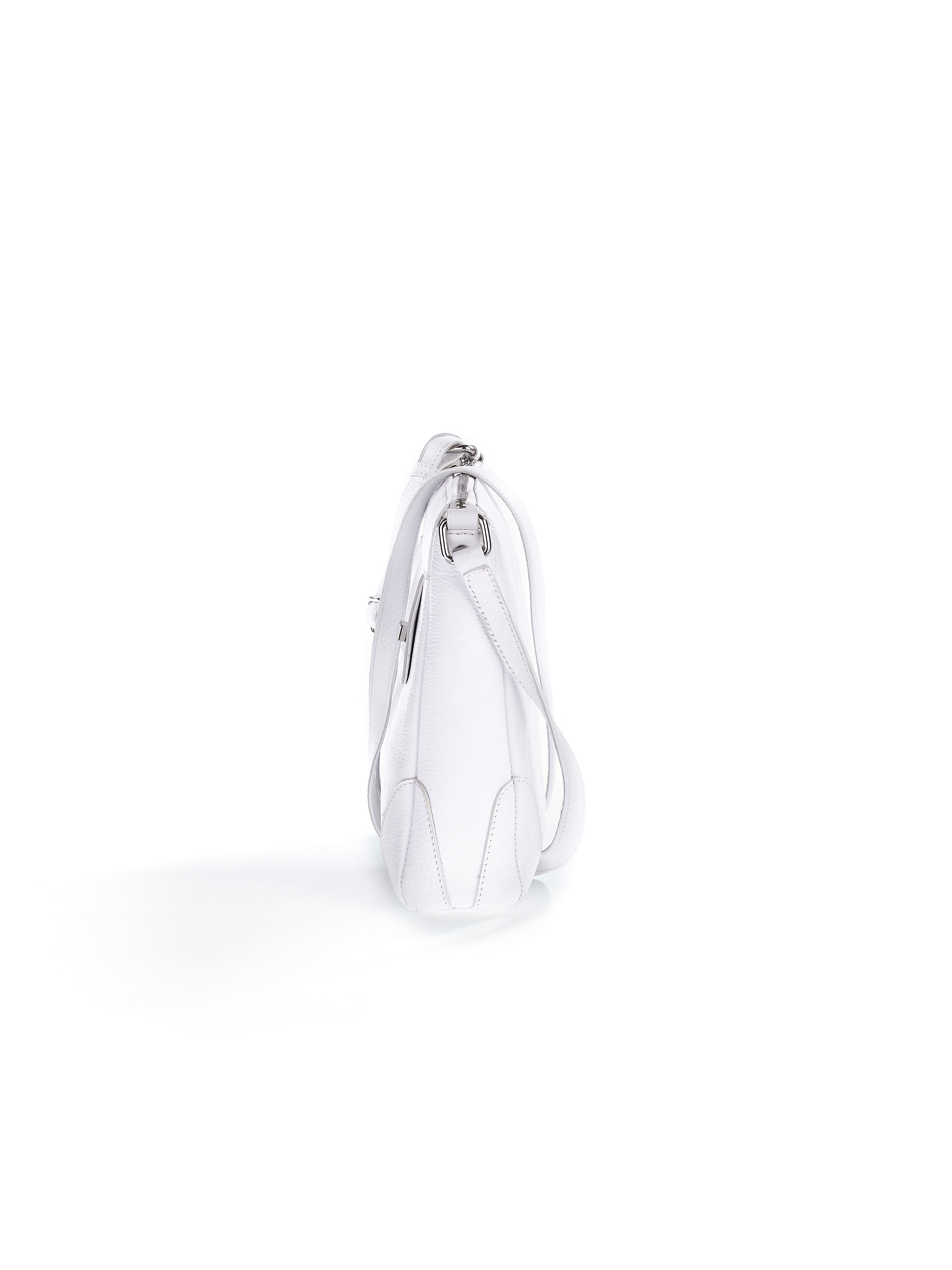 Image of Textured nappa leather bag L. Credi white