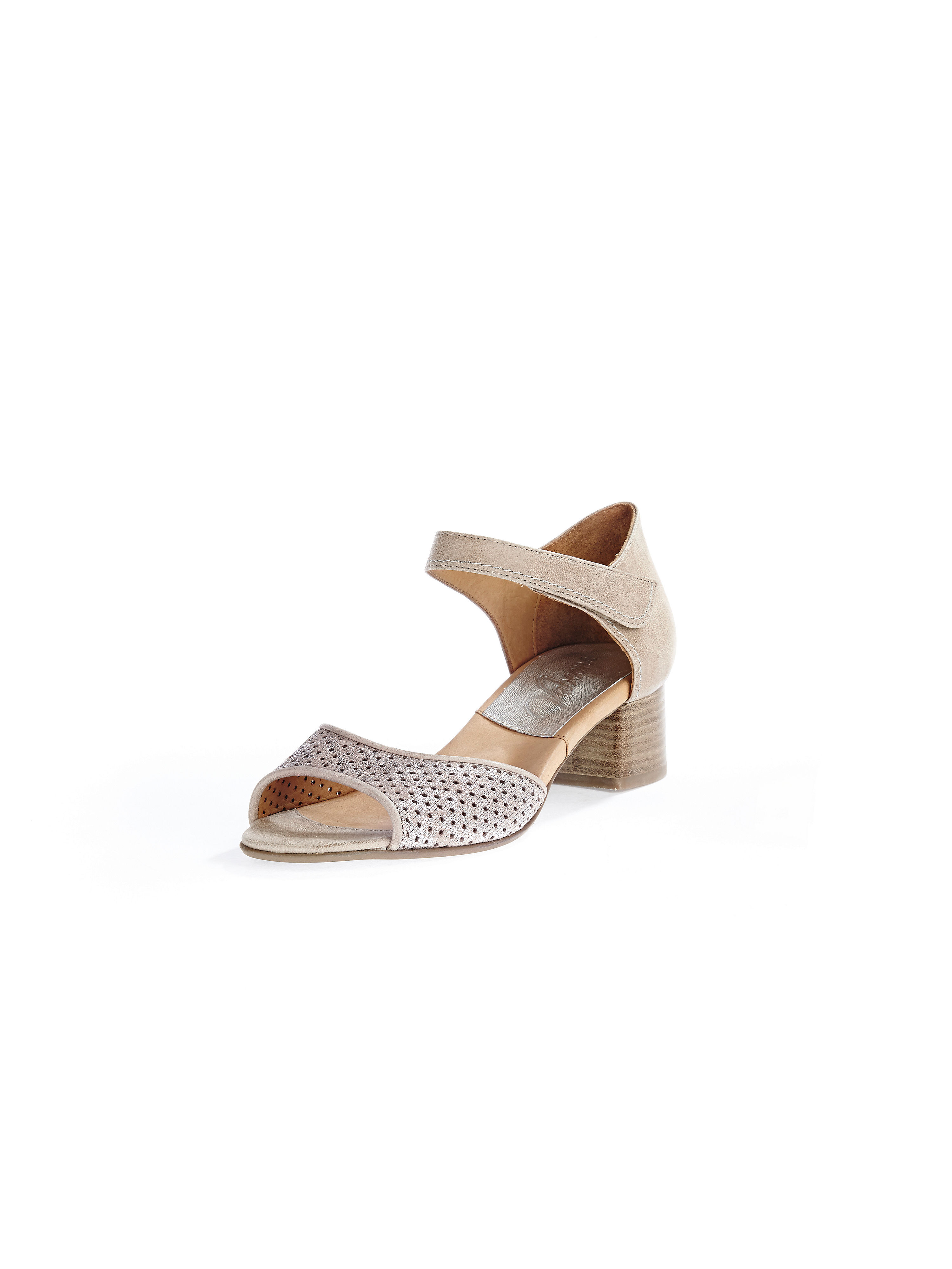 Image of Calfhide nubuck sandals Vabeene beige