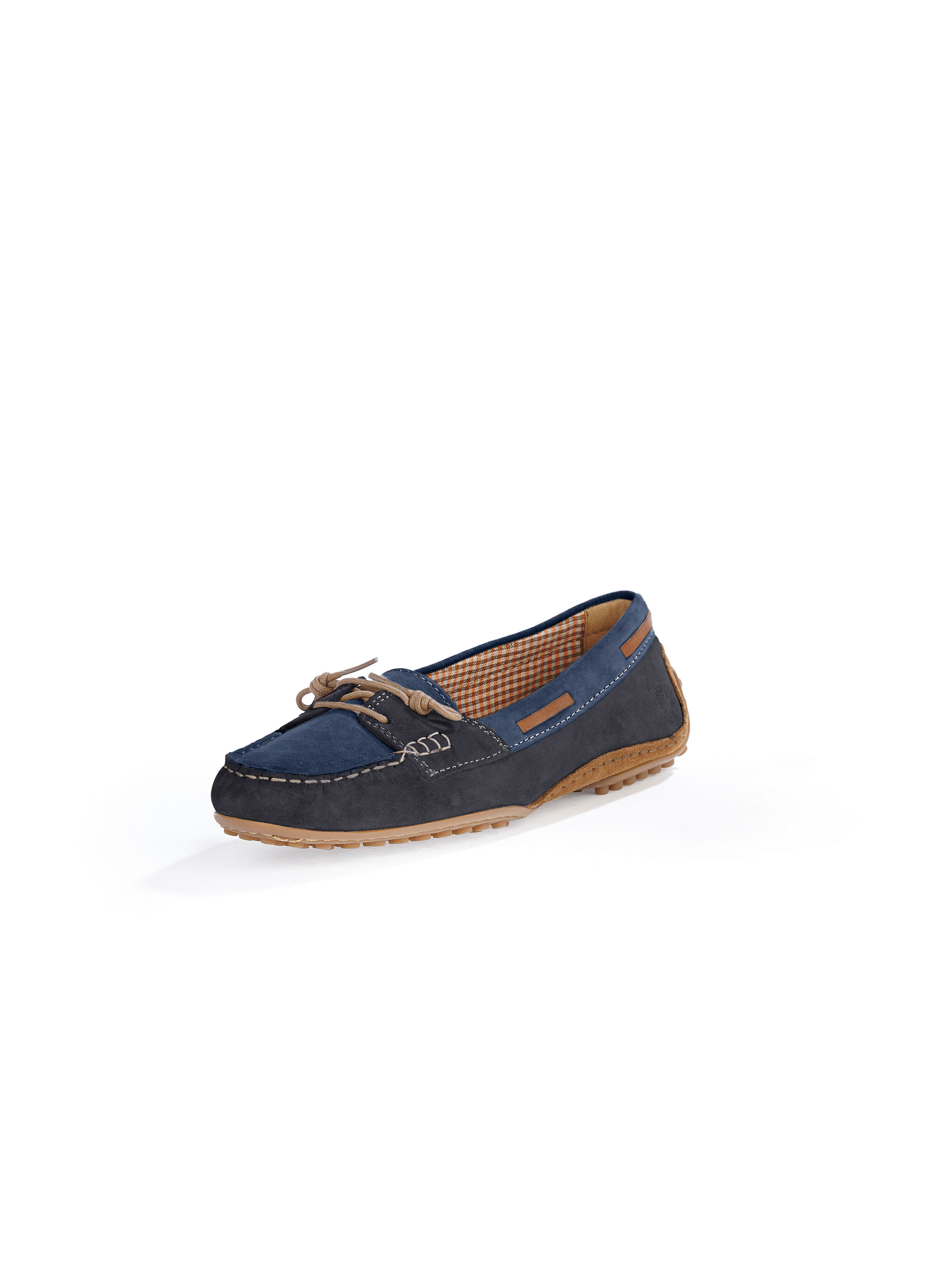 Image of Top-quality calfskin suede moccasins Sioux blue size: 36