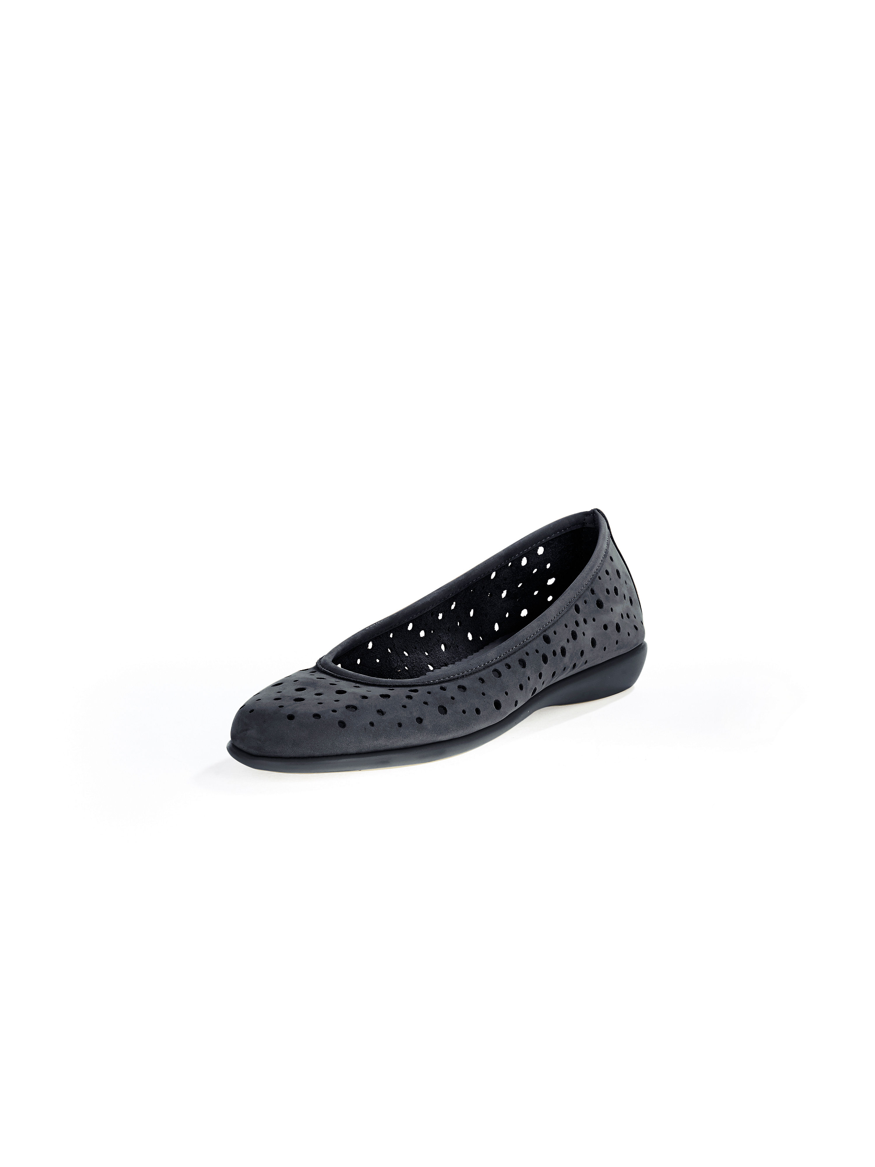 Image of Exquisite calfhide nubuck ballerinas The Flexx blue