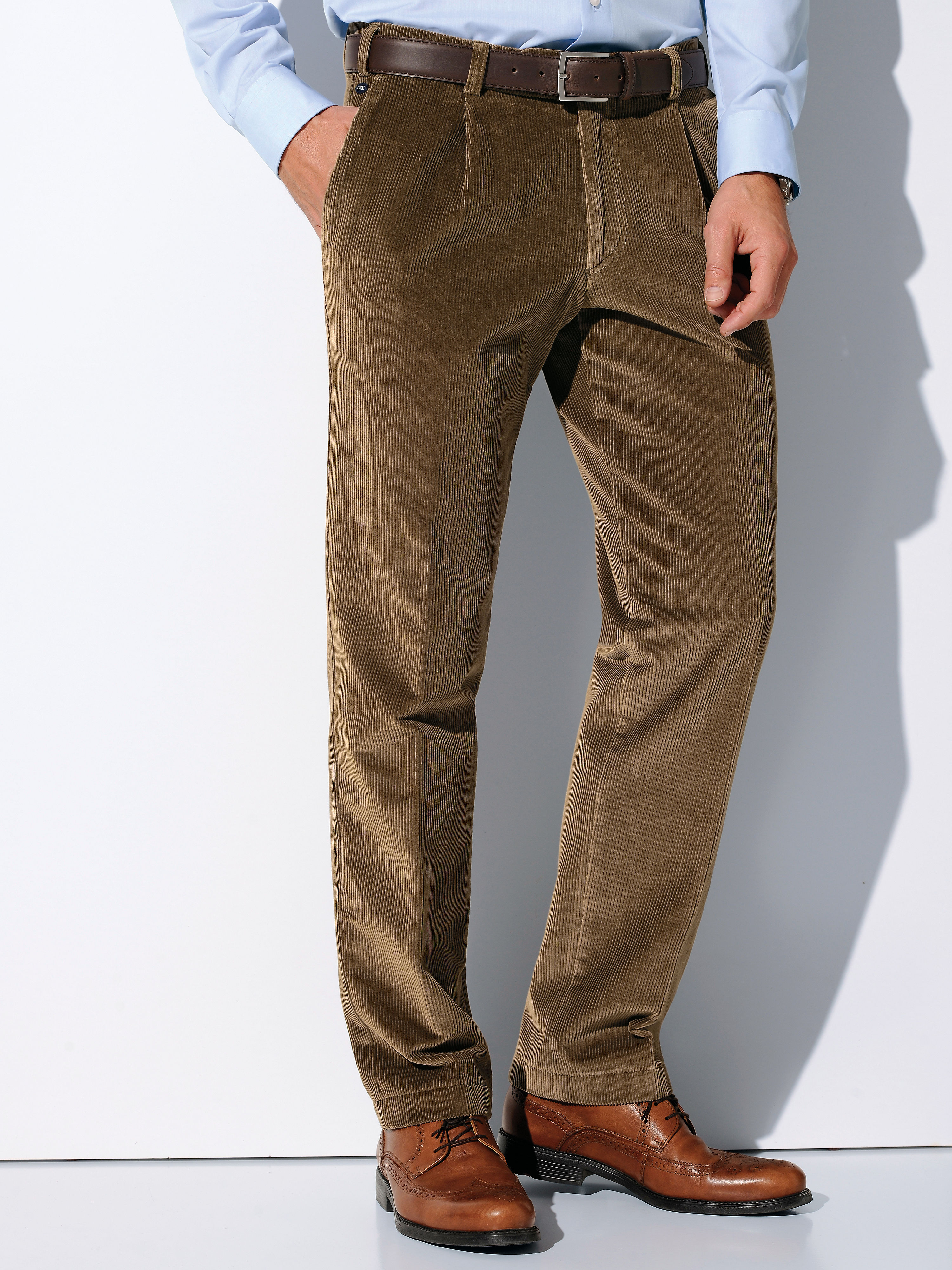 Image of Corduroy trousers Eurex by Brax beige