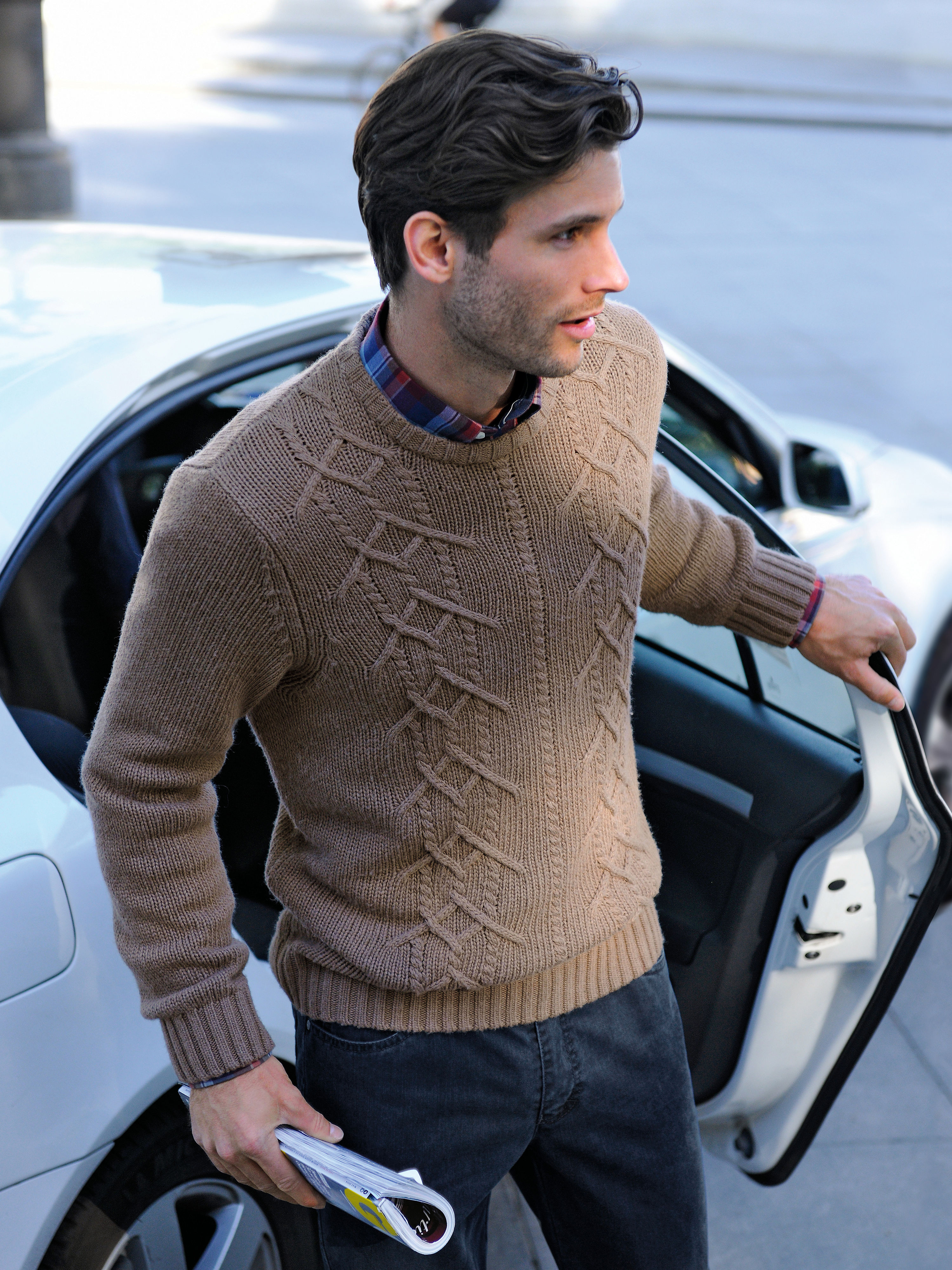 Image of Coarse knit pullover Peter Hahn beige