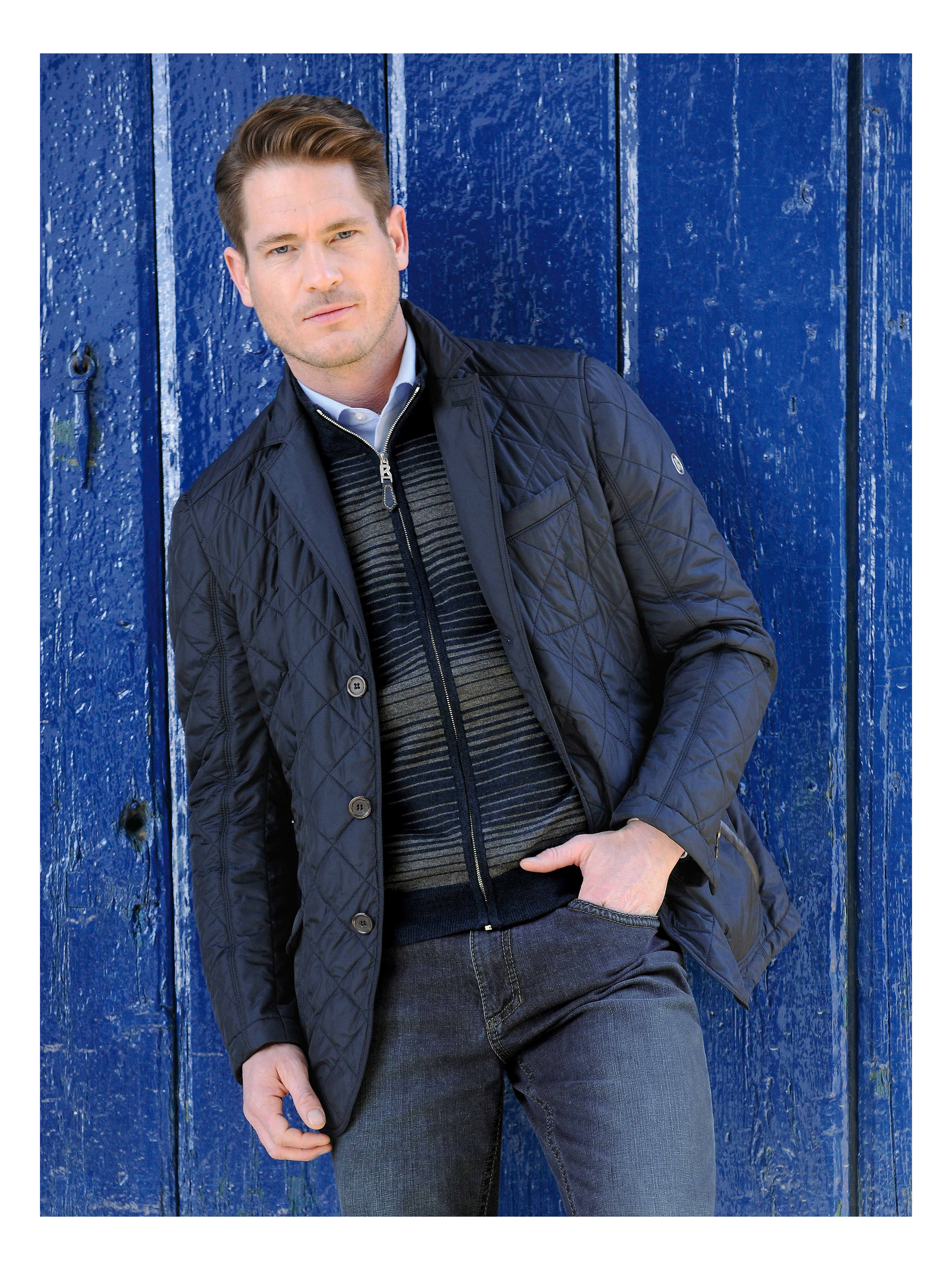 Image of Lightly padded quilted jacket Bogner blue