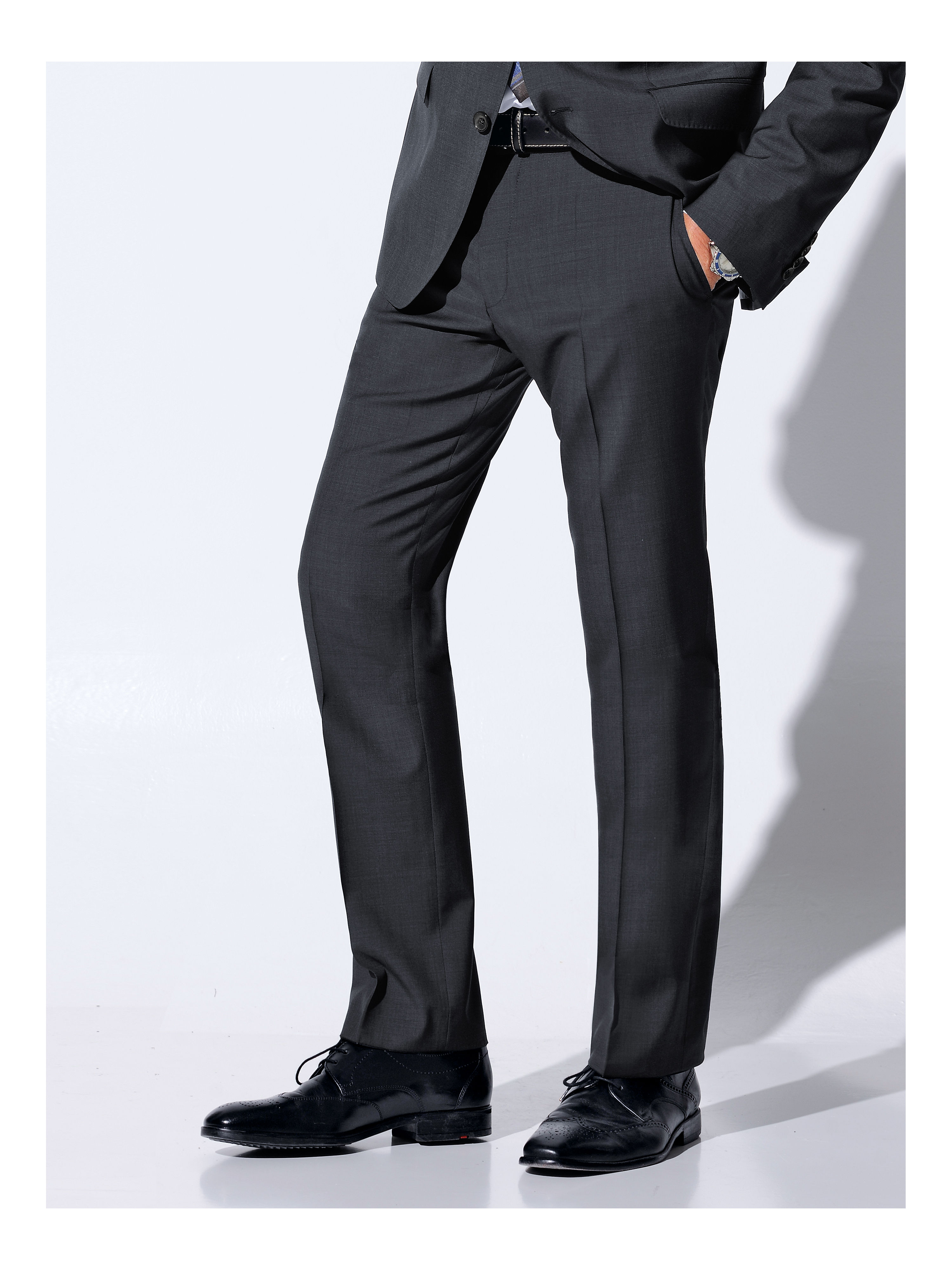 Image of Flatfront trousers Carl Gross grey