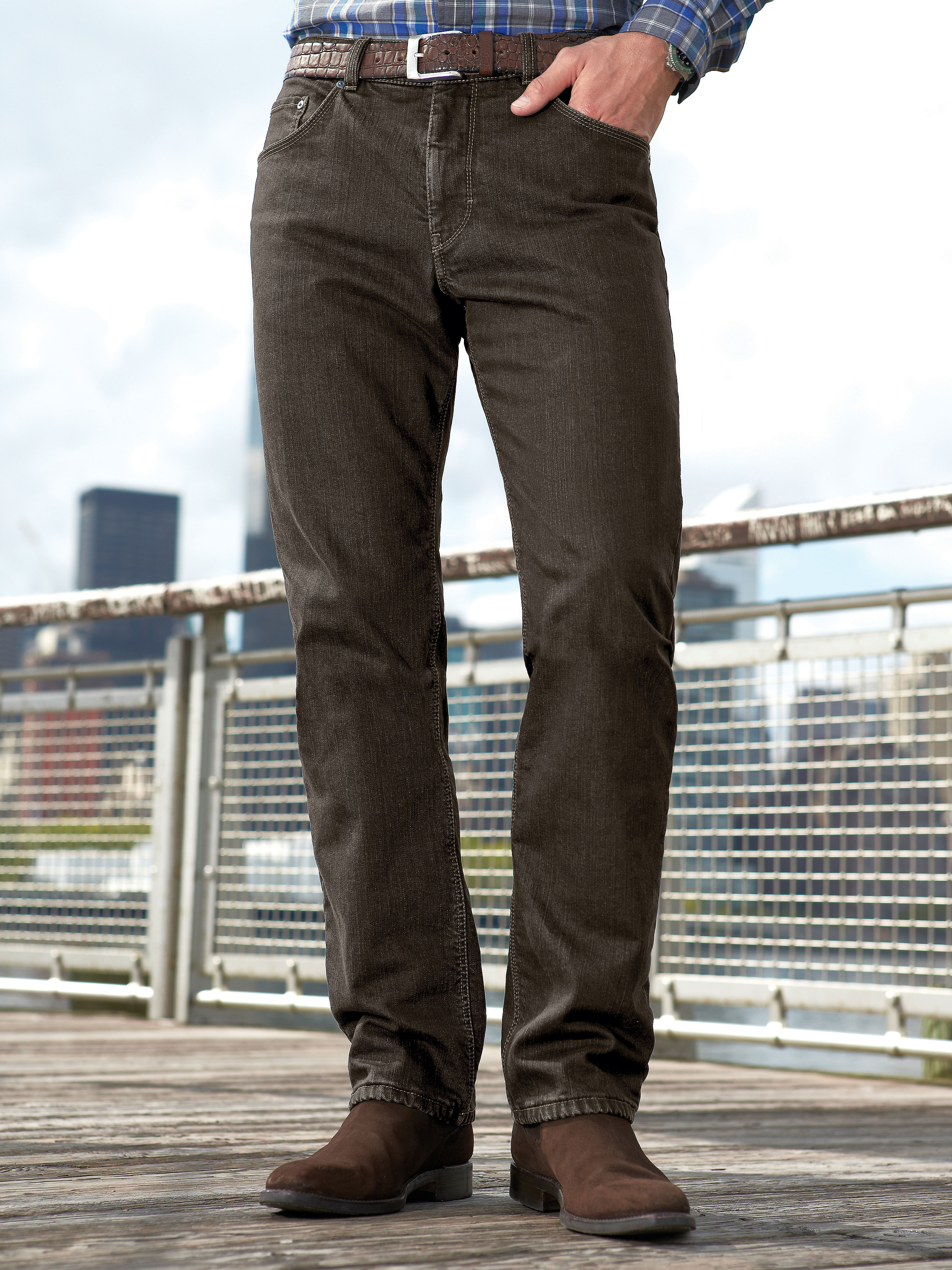 Image of Thermal trousers COOPER Brax Feel Good brown