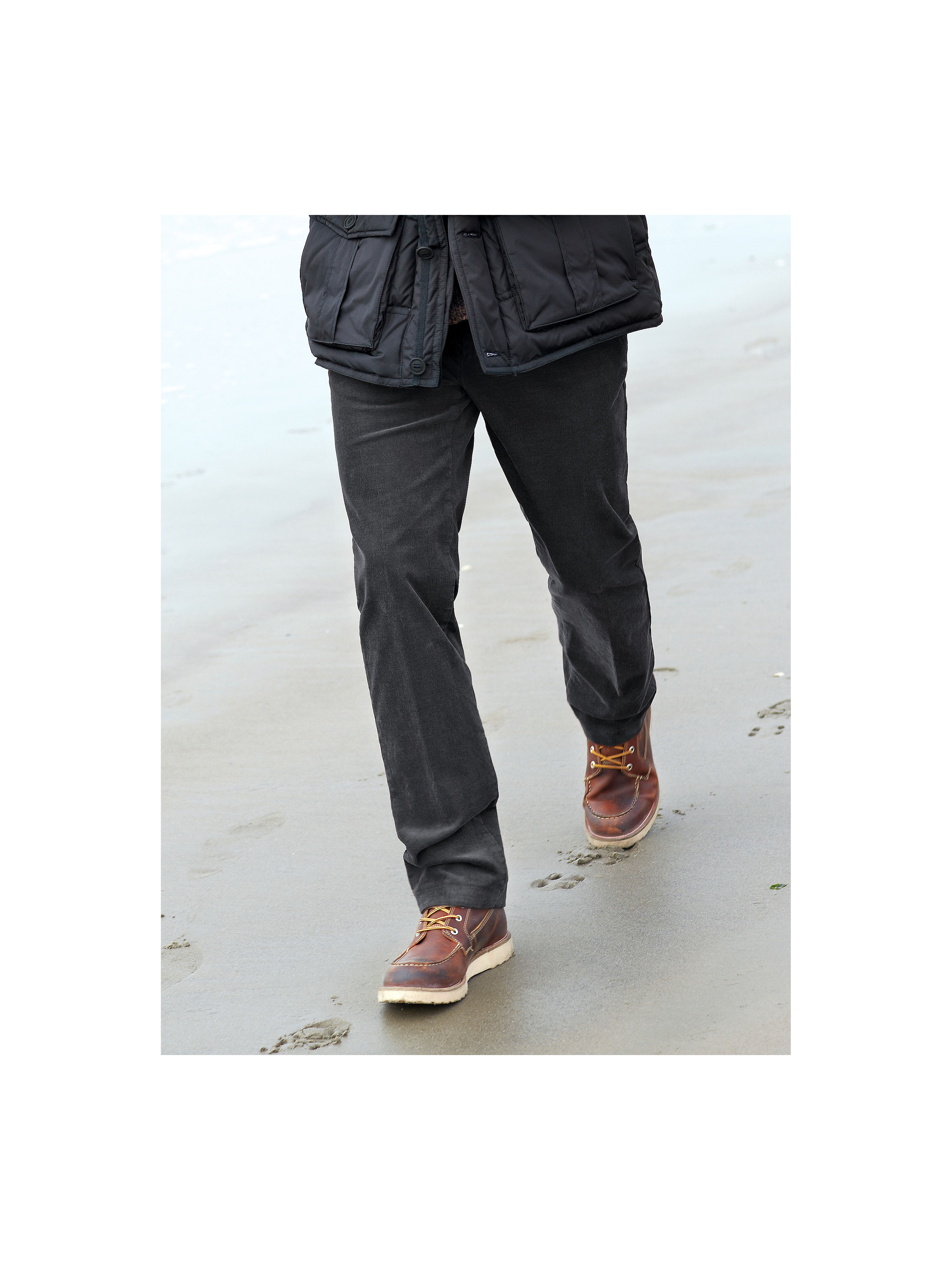 Image of Fine corduroy trousers Eurex by Brax black