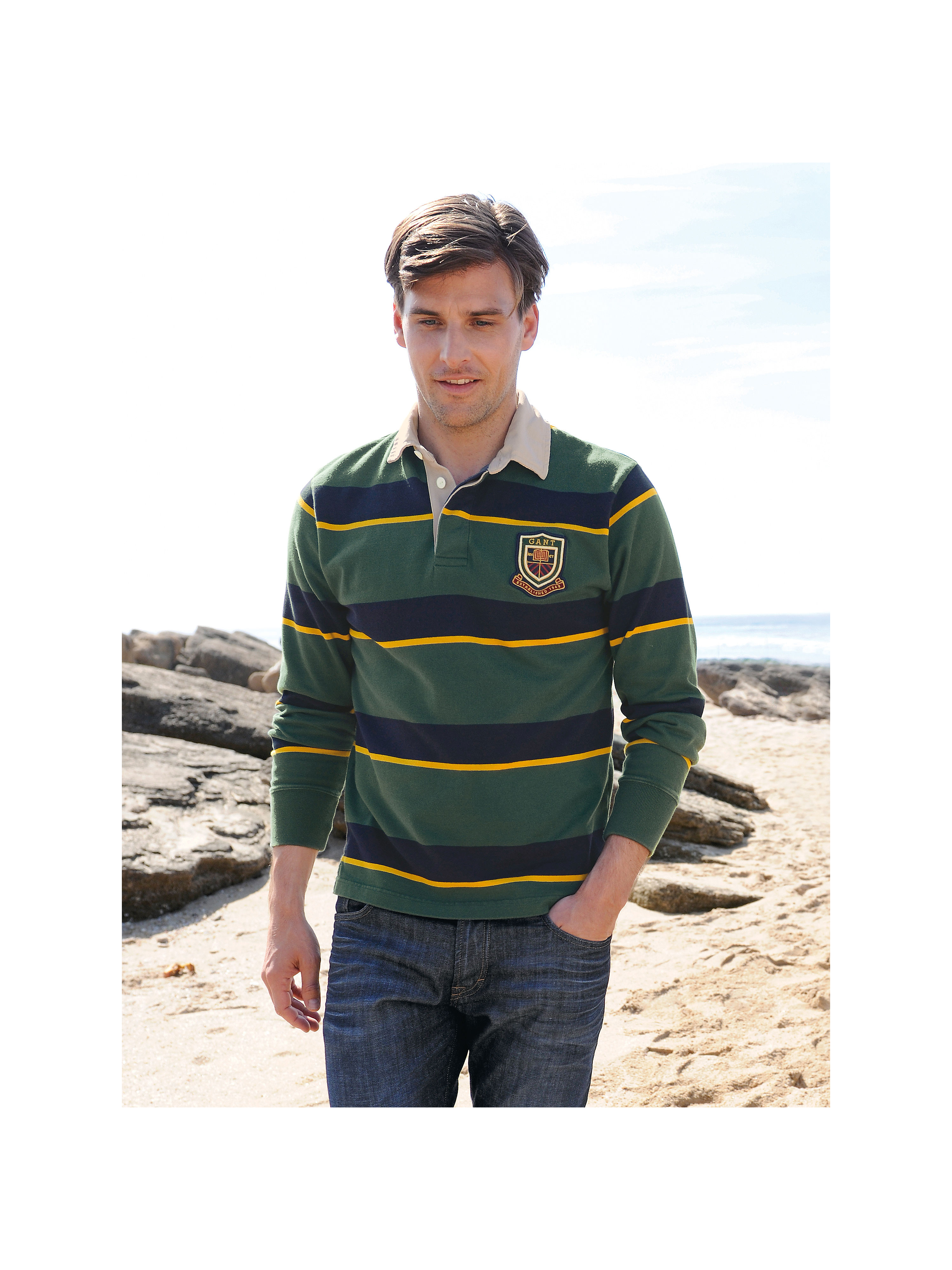 Image of Rugby shirt GANT green size: 38