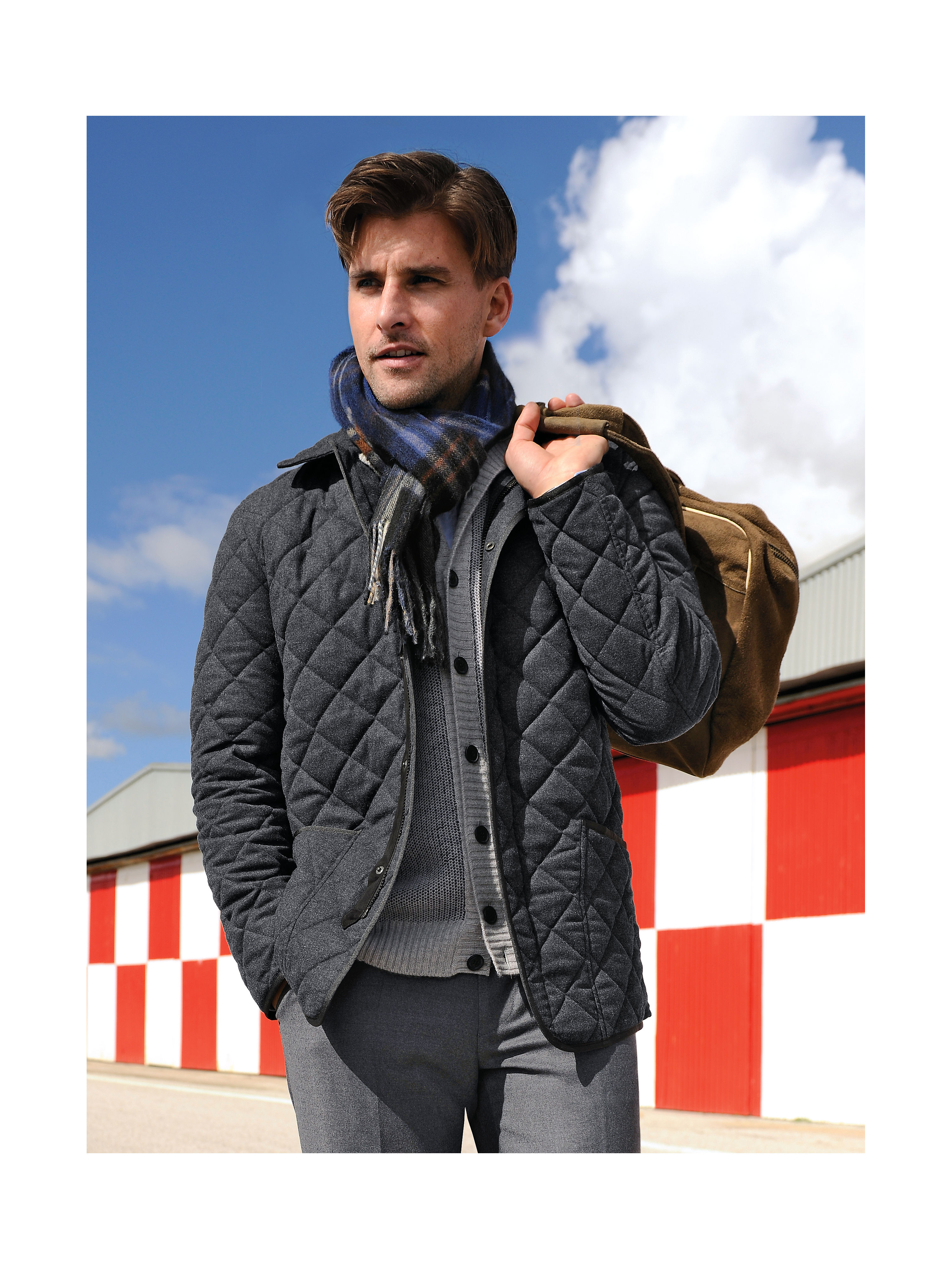 Image of Loden quilted jacket Schneiders Salzburg grey