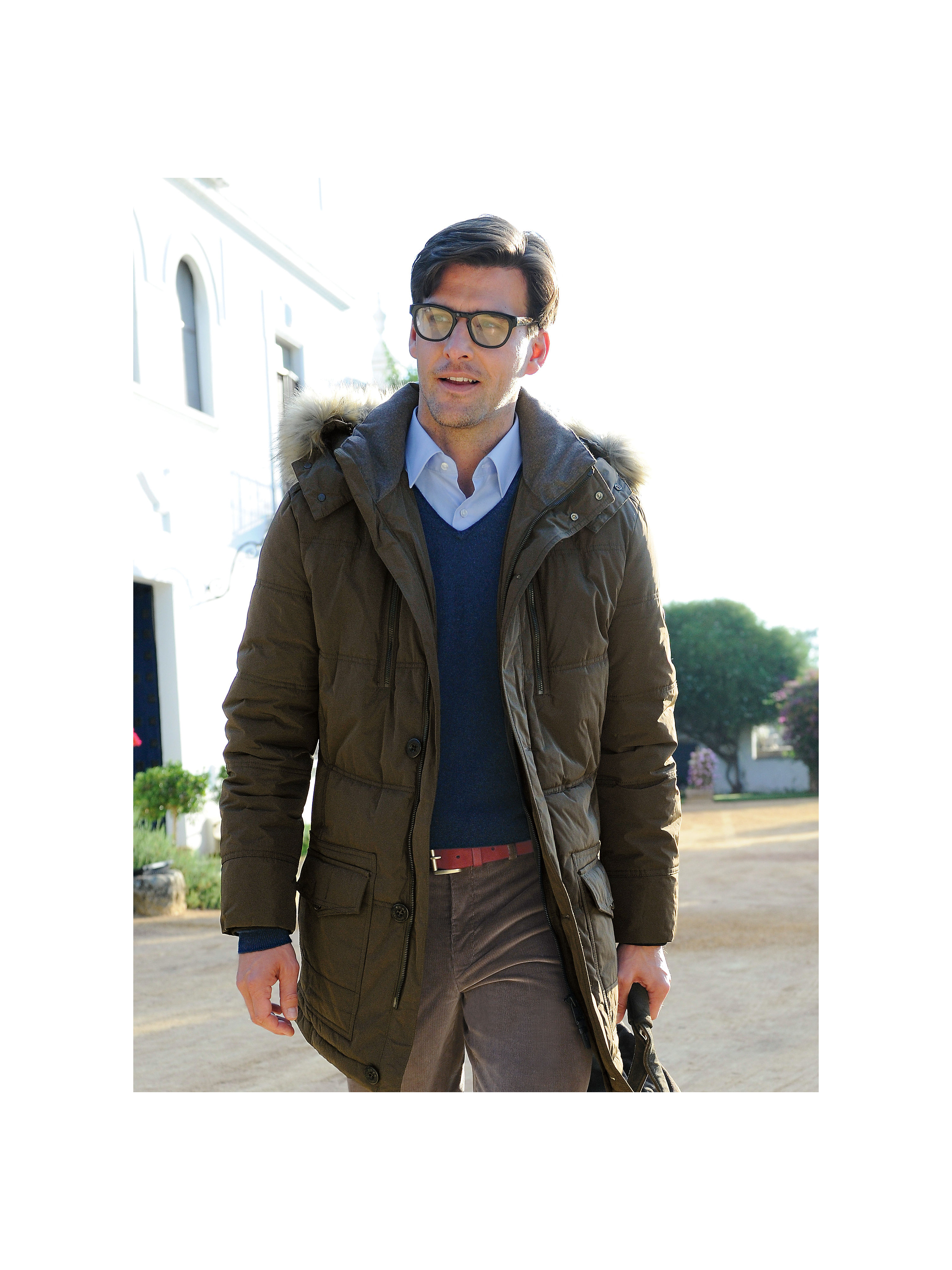 Image of Parka in water-repellent Shape Memory fabric Brax Feel Good green