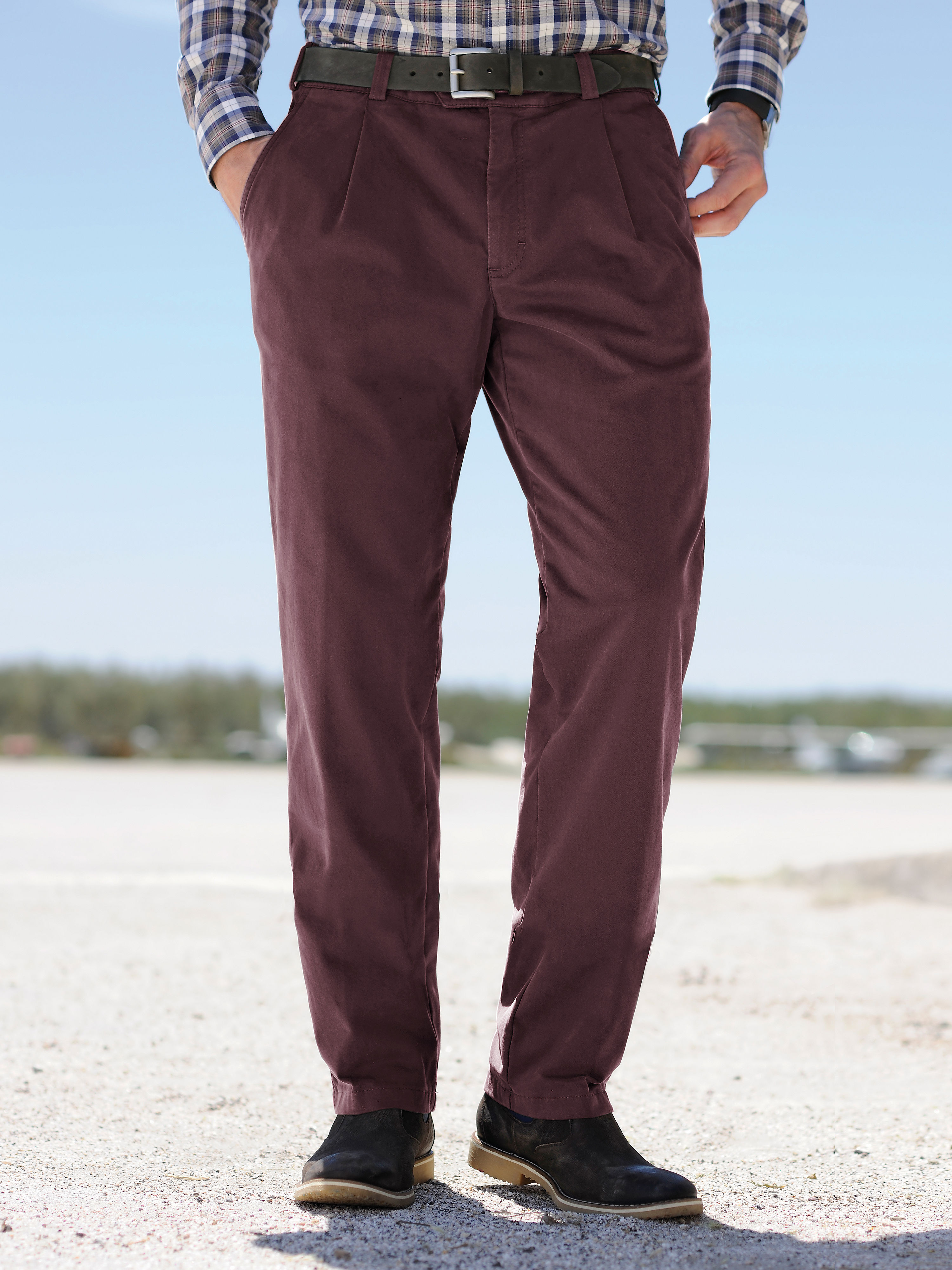 Image of Low-waist thermo trousers Eurex by Brax red