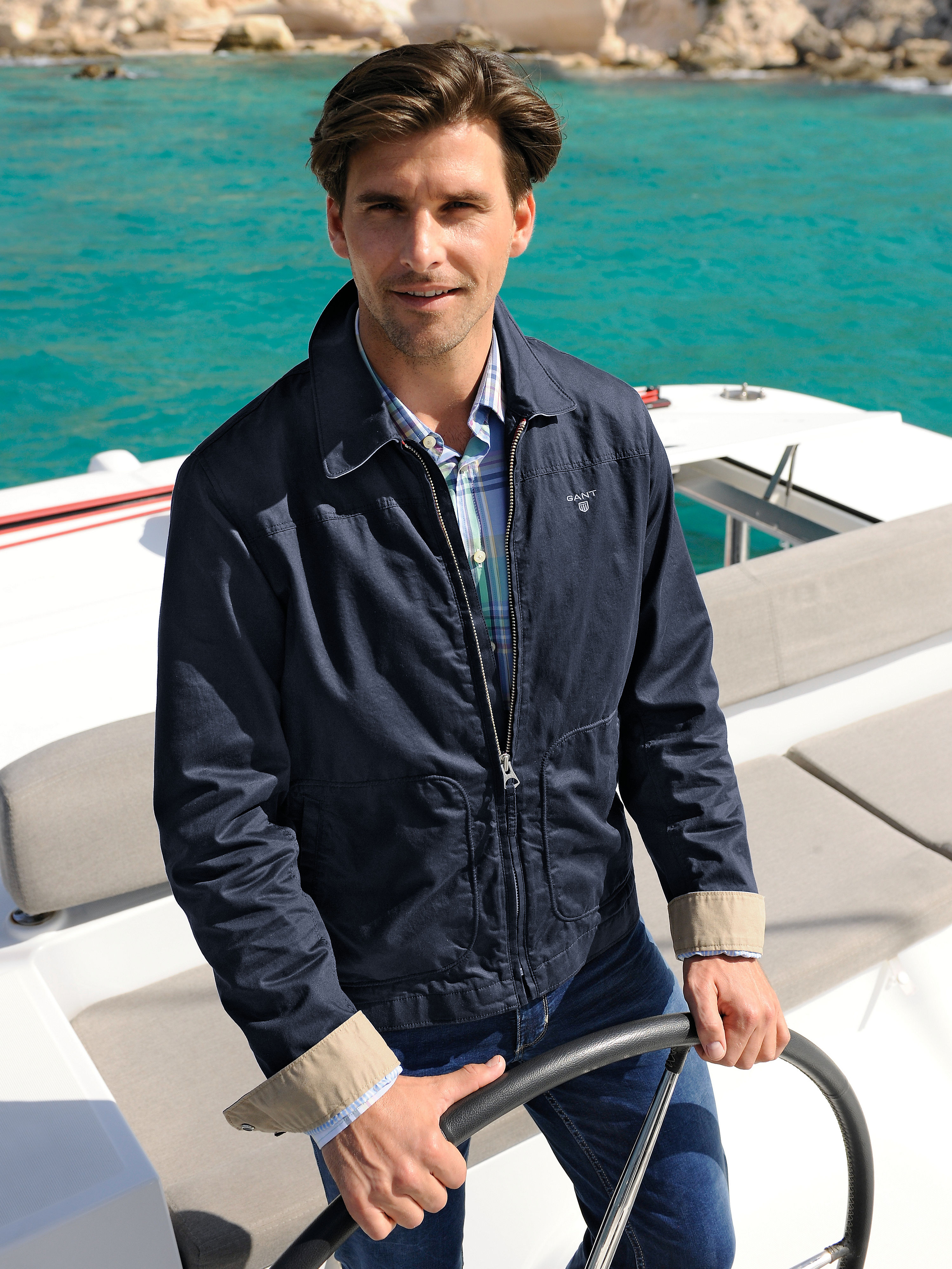 Image of Bomber jacket GANT blue