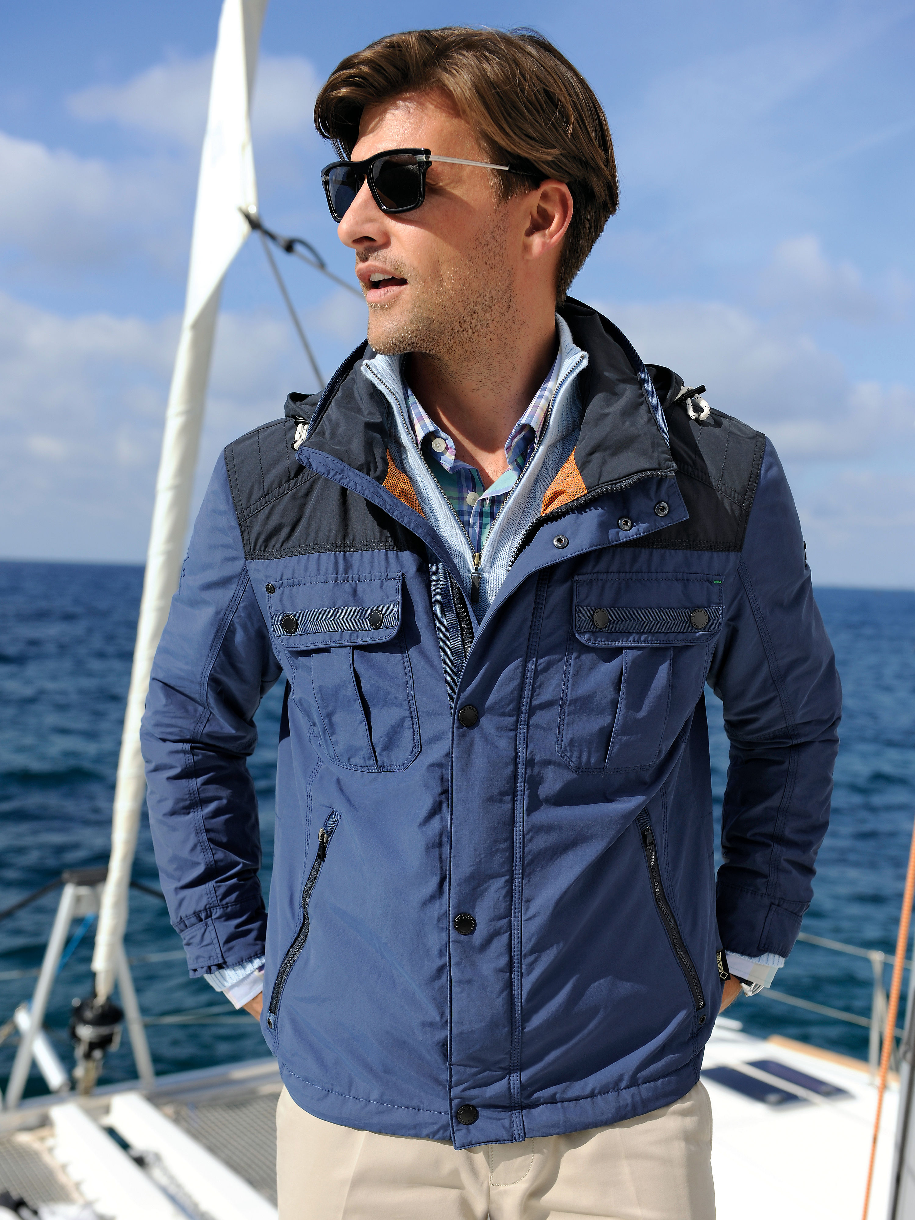 Image of Jacket with a GORE-TEX® membrane CALAMAR blue