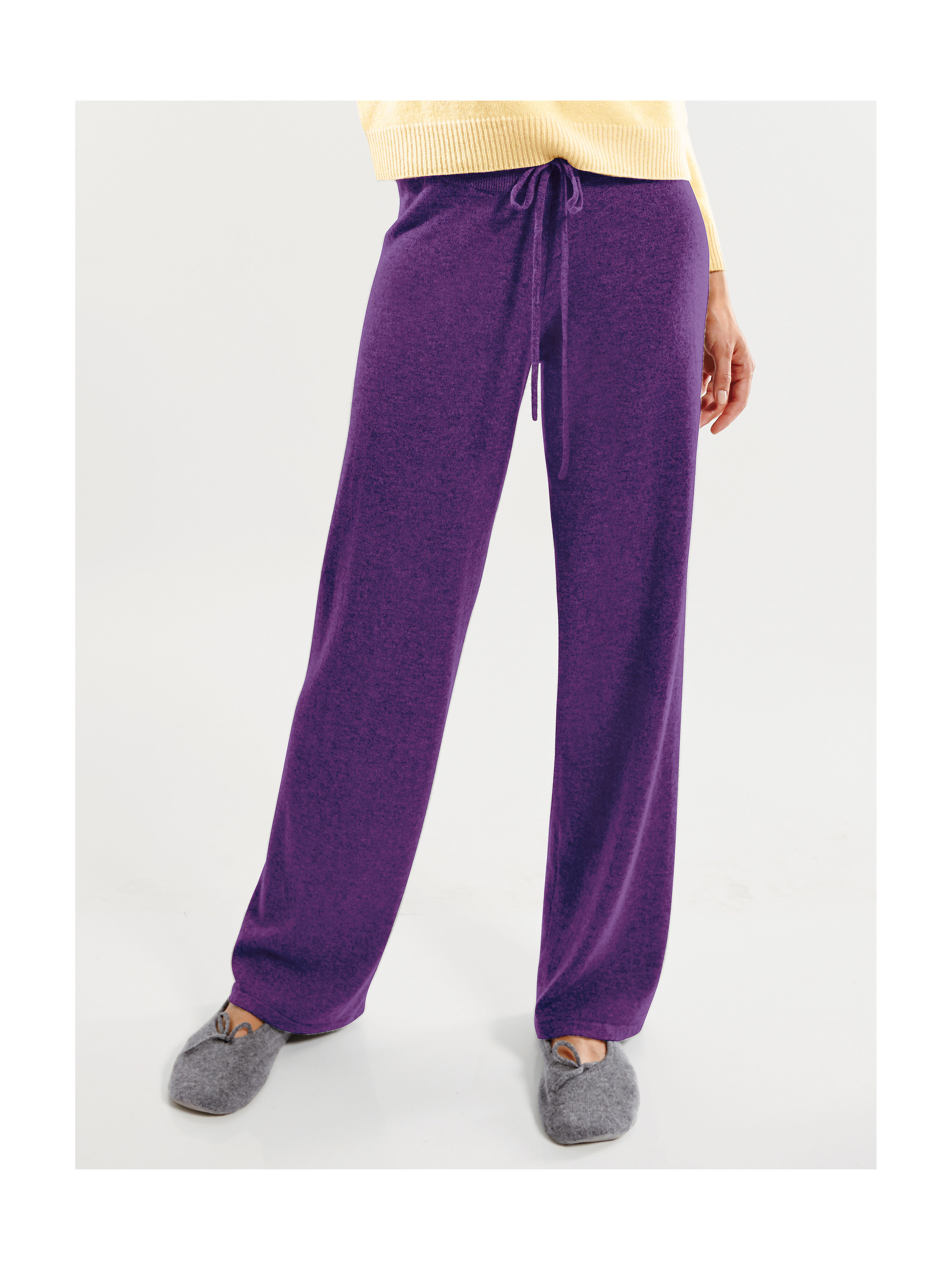 Image of Trousers cashmere purple