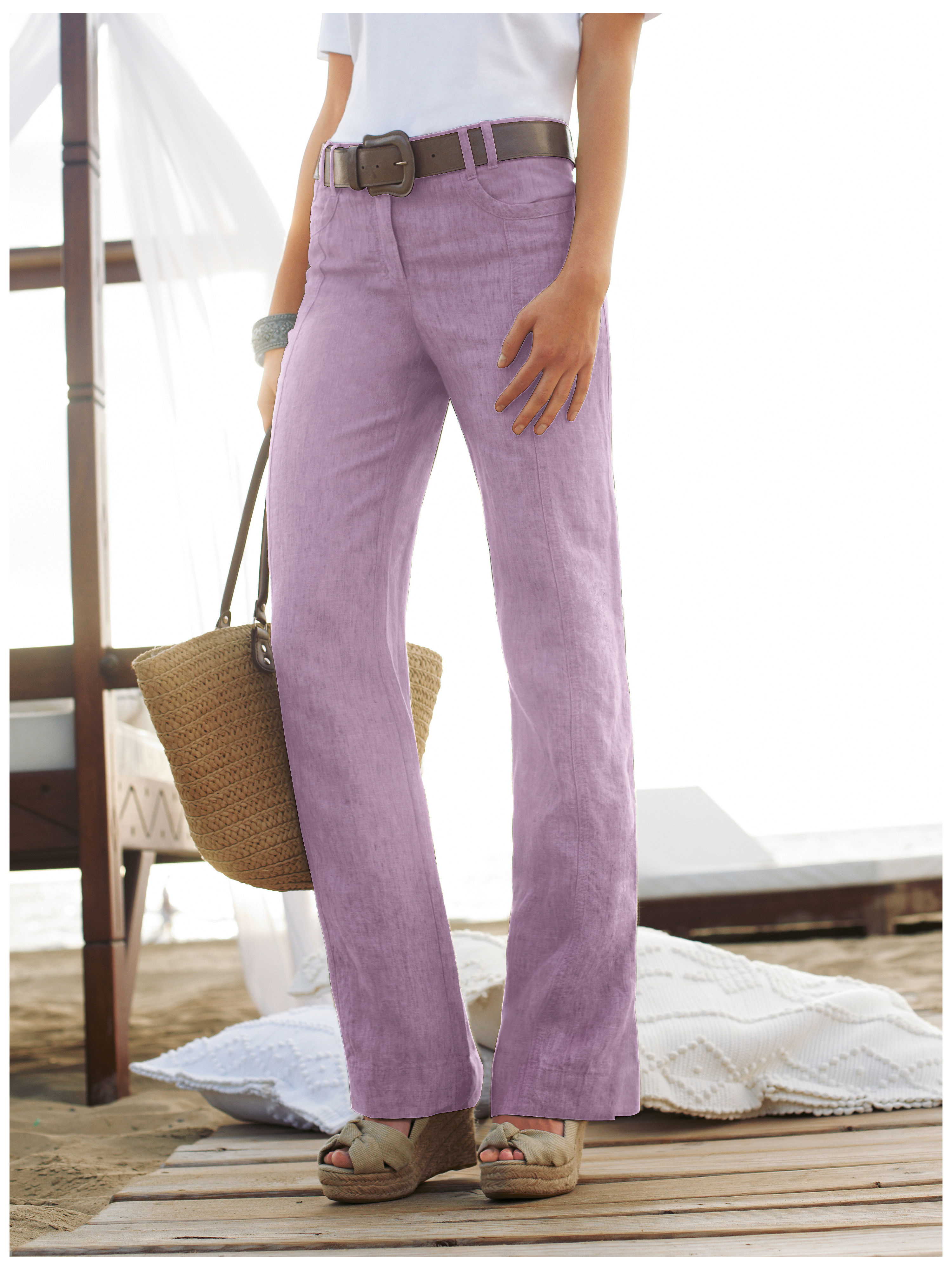 Image of Trousers Peter Hahn purple size: 26