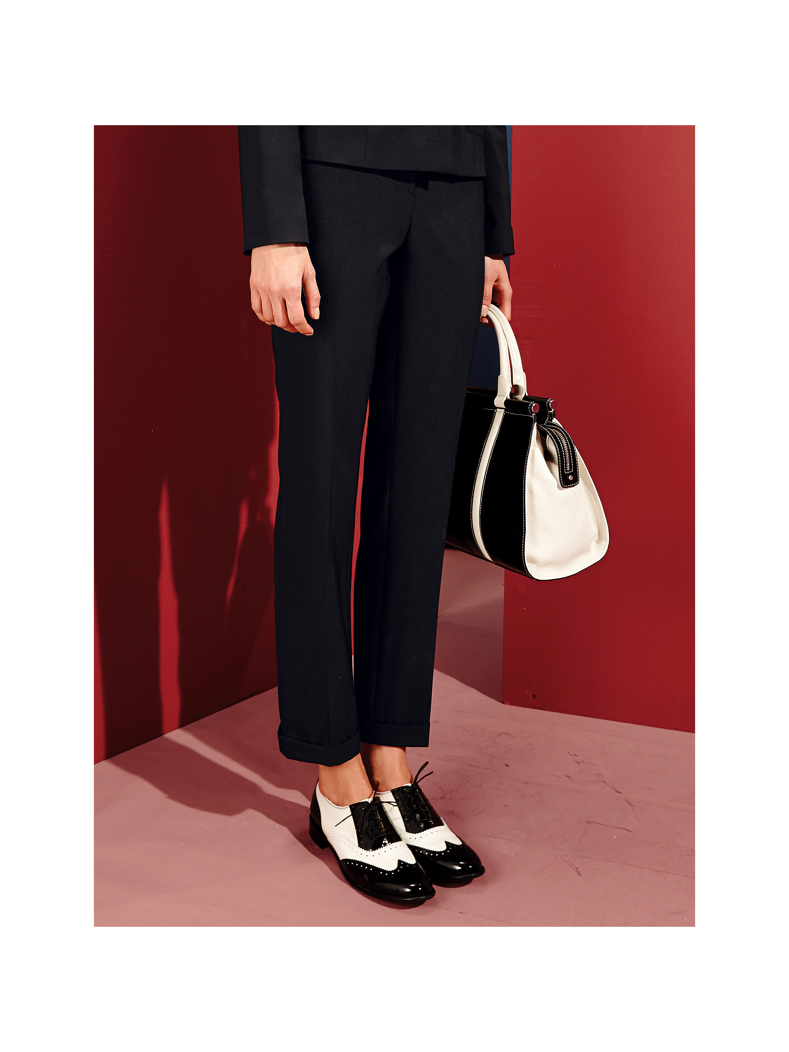 Image of Elegant 7/8 trousers Uta Raasch black