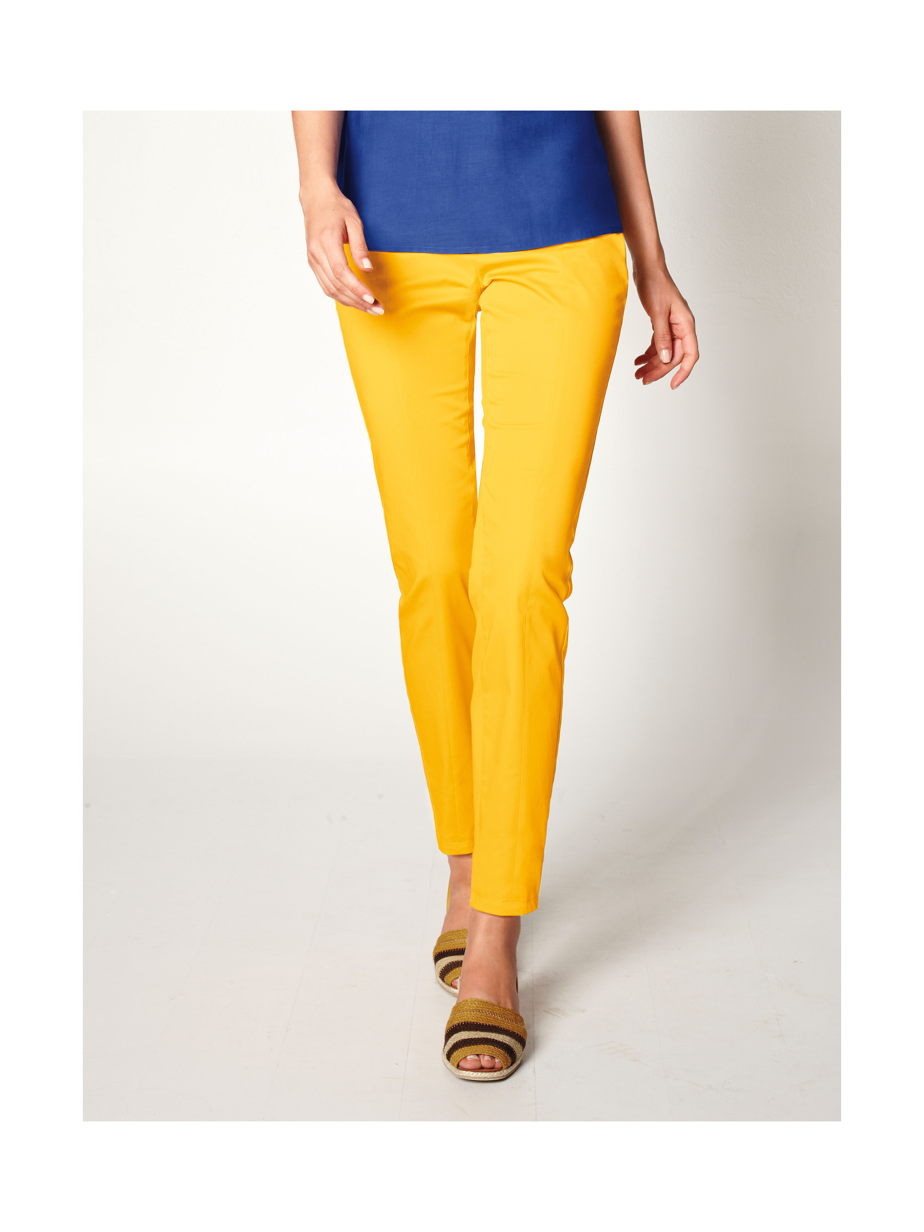 Image of Trousers Peter Hahn yellow size: 24