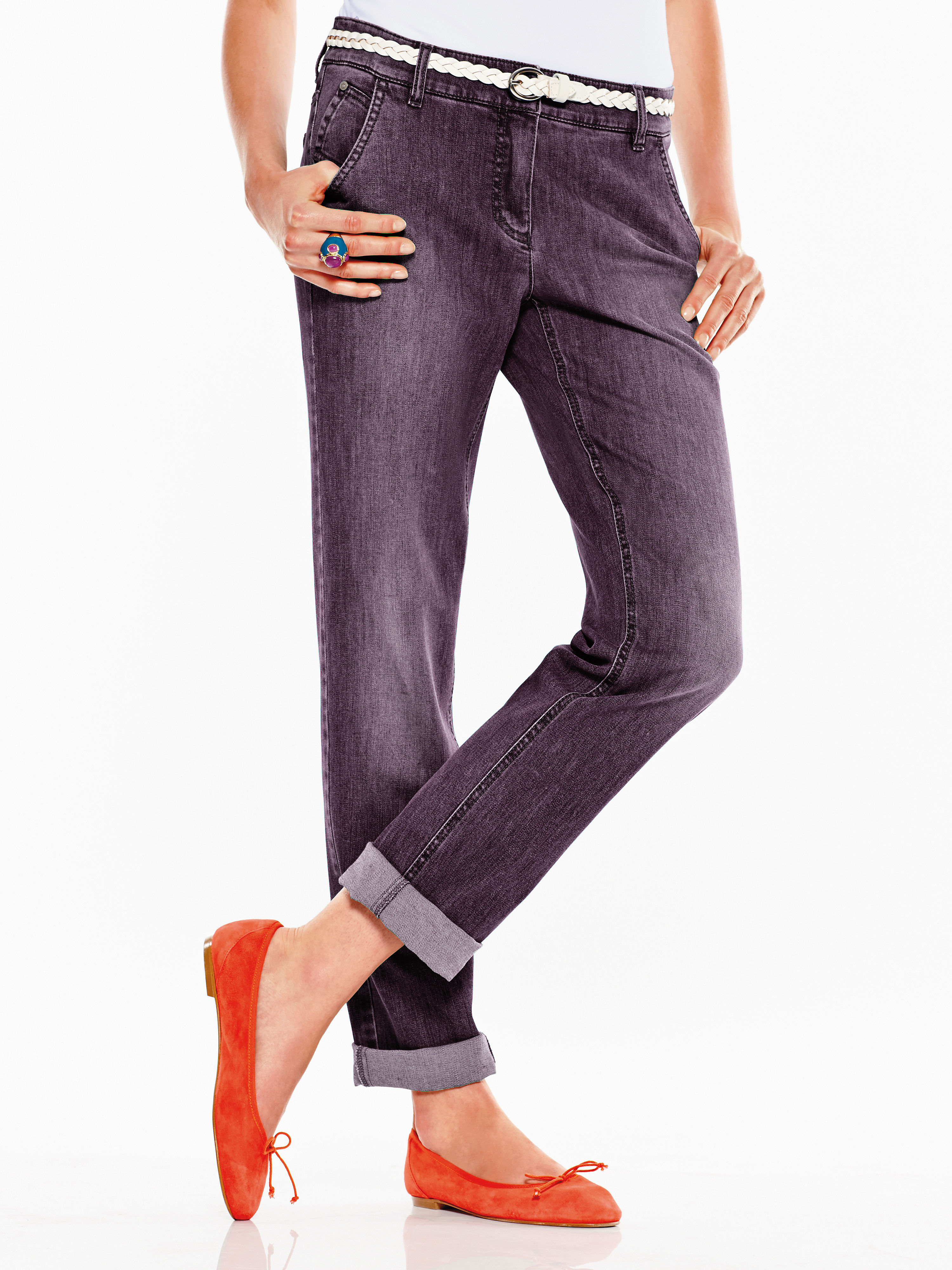 Image of Trousers Peter Hahn purple